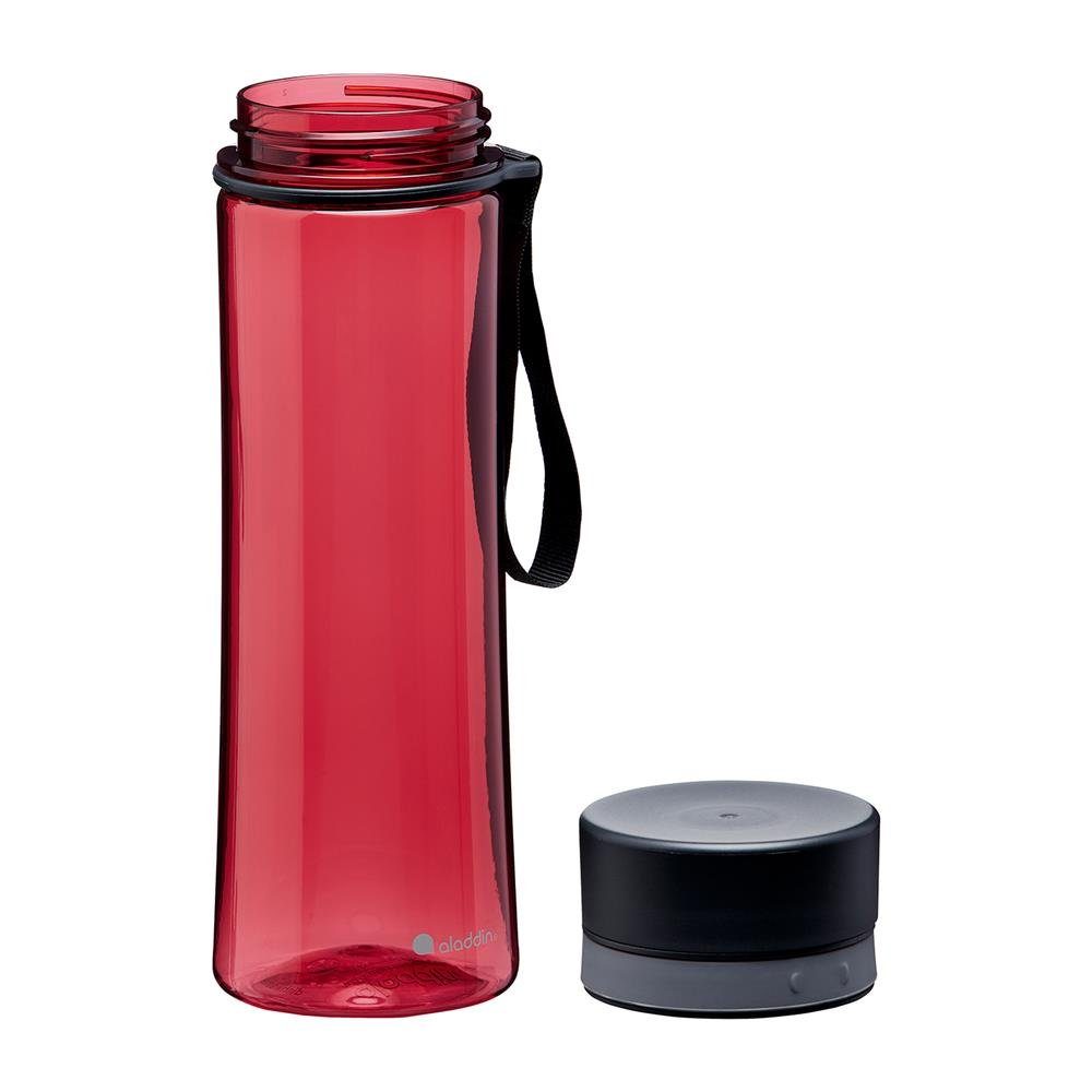 aladdin Trinkflasche Aveo, 0,6 Liter, Schule und BPA-frei, Sport, Red Wandern auslaufsicher, für Cherry