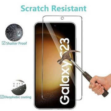 SmartUP 2X 3D Schutzglas für Samsung Galaxy S23 (Display + Kamera) Panzerfolie, Displayschutzglas