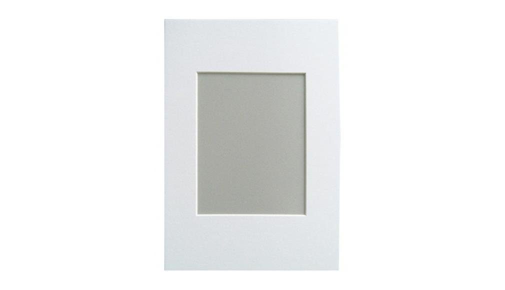 Walther Bilderrahmen PR 40x50/30x40 PA051S Passepartout polarweiss
