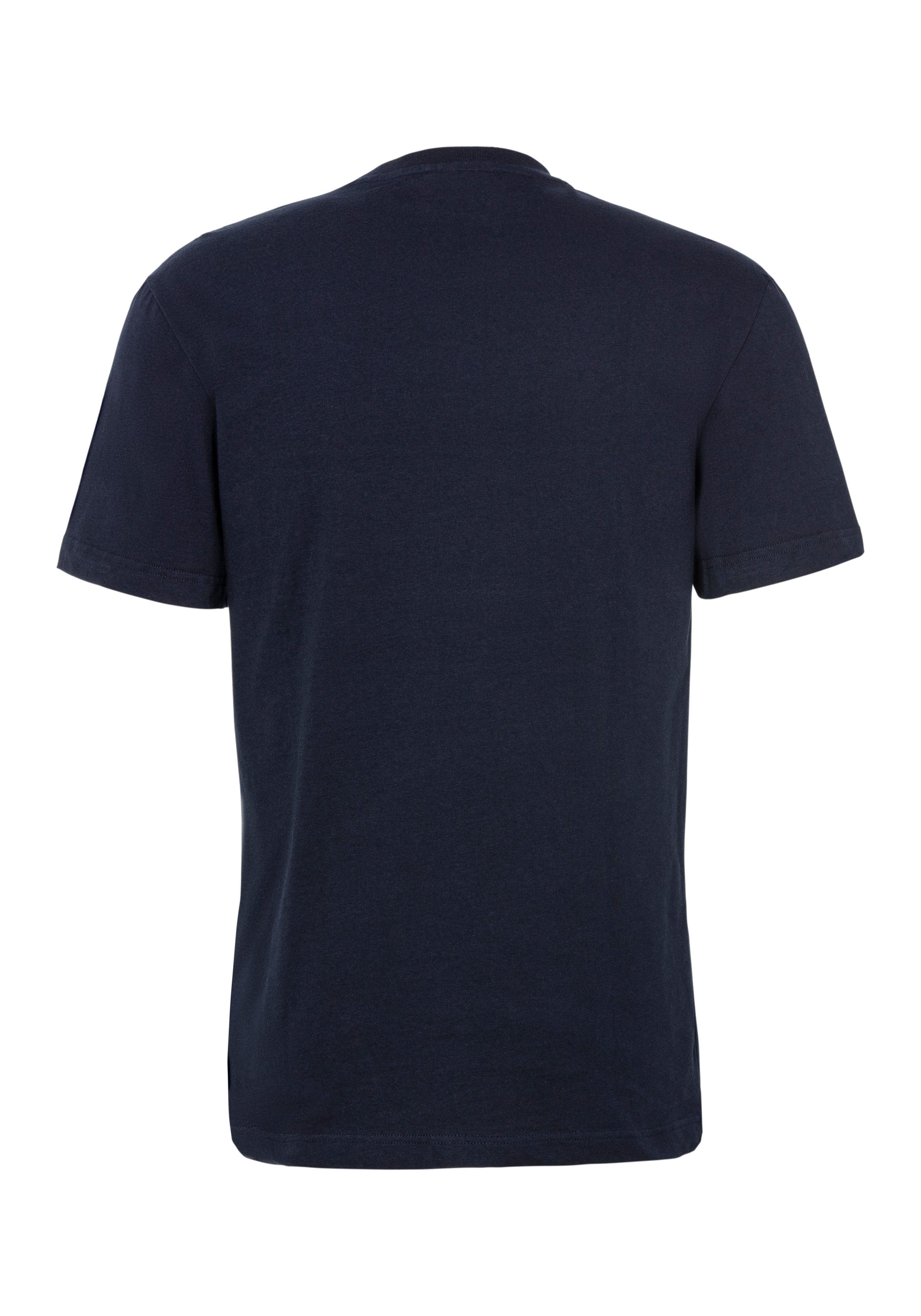 Lacoste T-Shirt T-SHIRT mit Brust SEQUOIA/ABYSM Print der auf großem