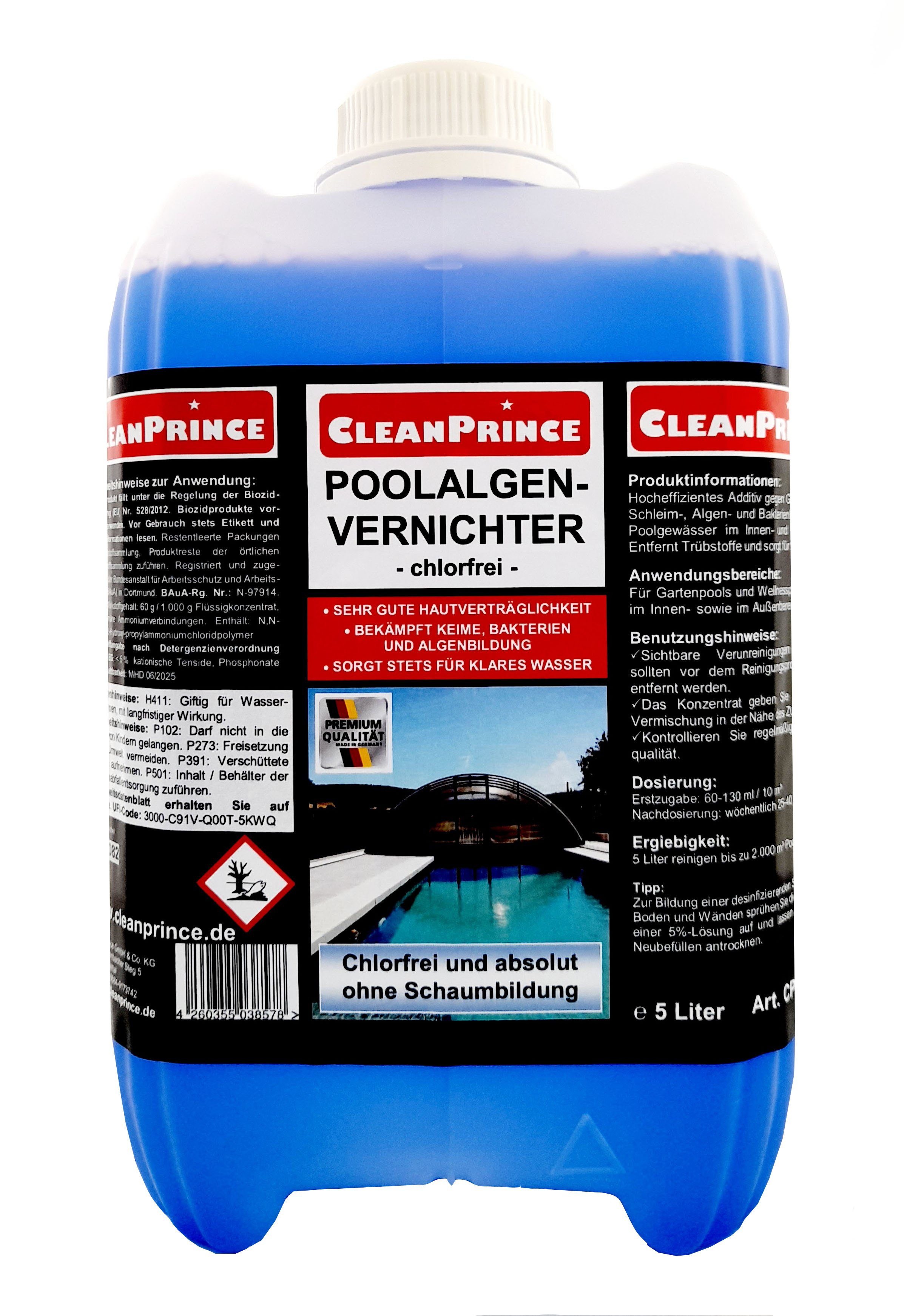 CleanPrince Poolpflege Pool-Algen-Vernichter 5 Liter (chlorfrei) günstig online kaufen
