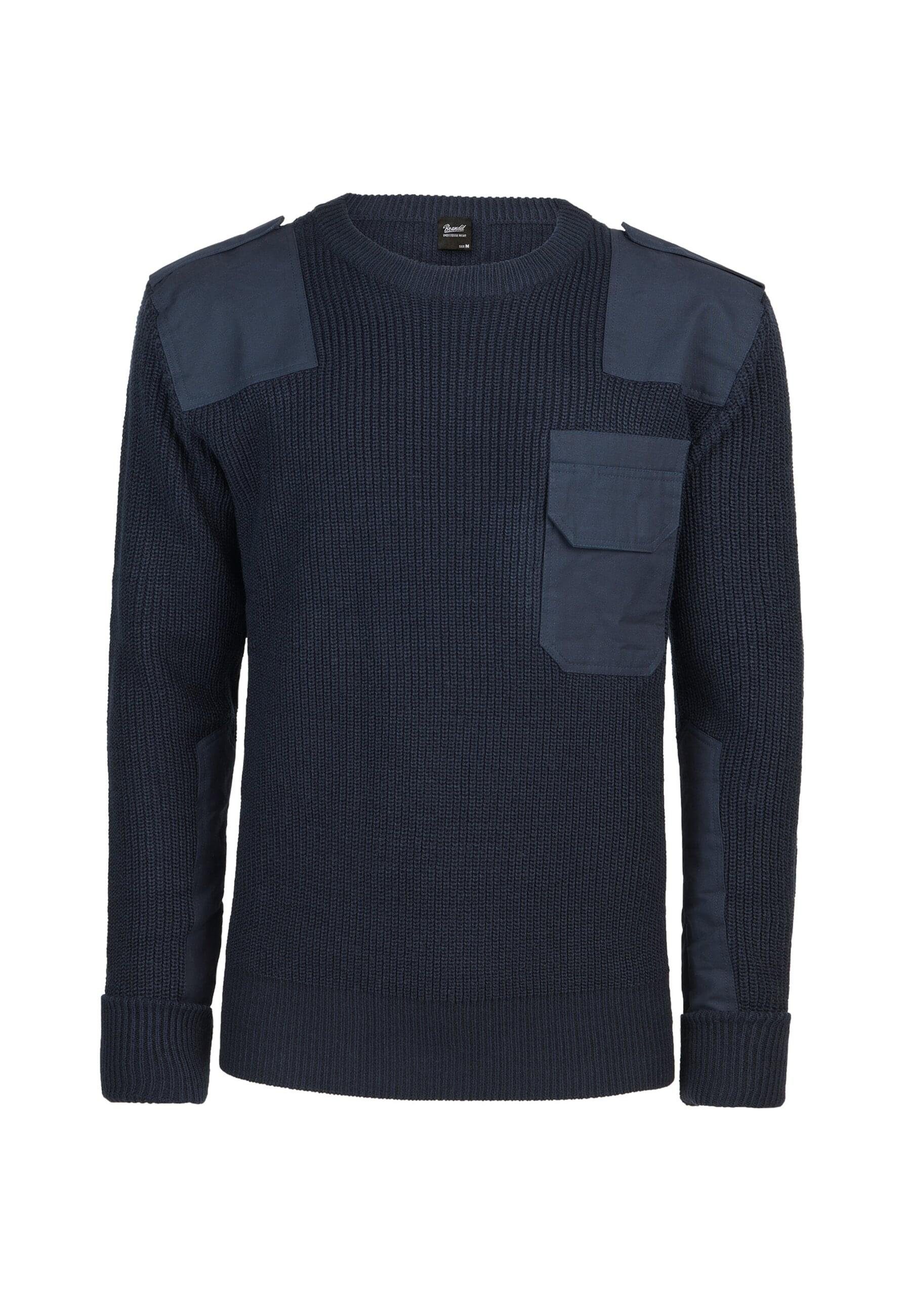 navy Military Herren (1-tlg) Brandit Kapuzenpullover Sweater