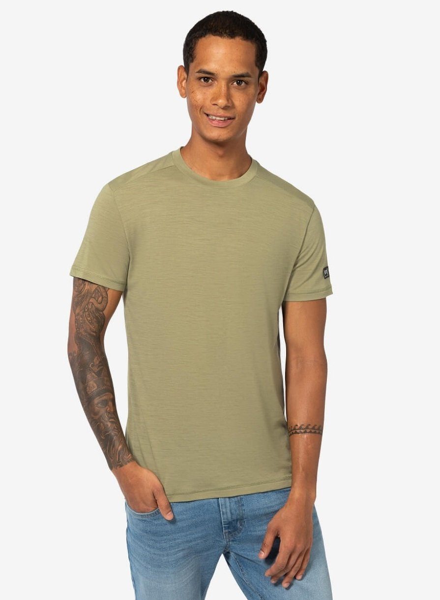 SUPER.NATURAL T-Shirt Essential (Merino-Mix) grün Herren günstig online kaufen
