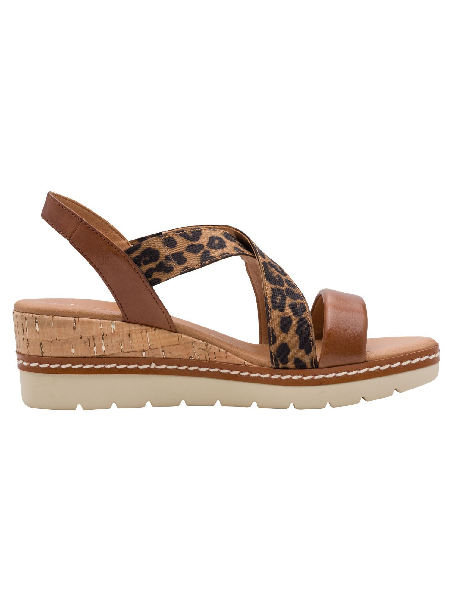 MARCO TOZZI FEEL aus Leder Keilabsatz 2-28721-42 Sandale FEEL
