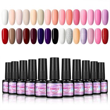 Scheiffy Nagellack Nagellack Gel,Nagellack-Set,DIY-Maniküre,Abnehmbar,30 Farben