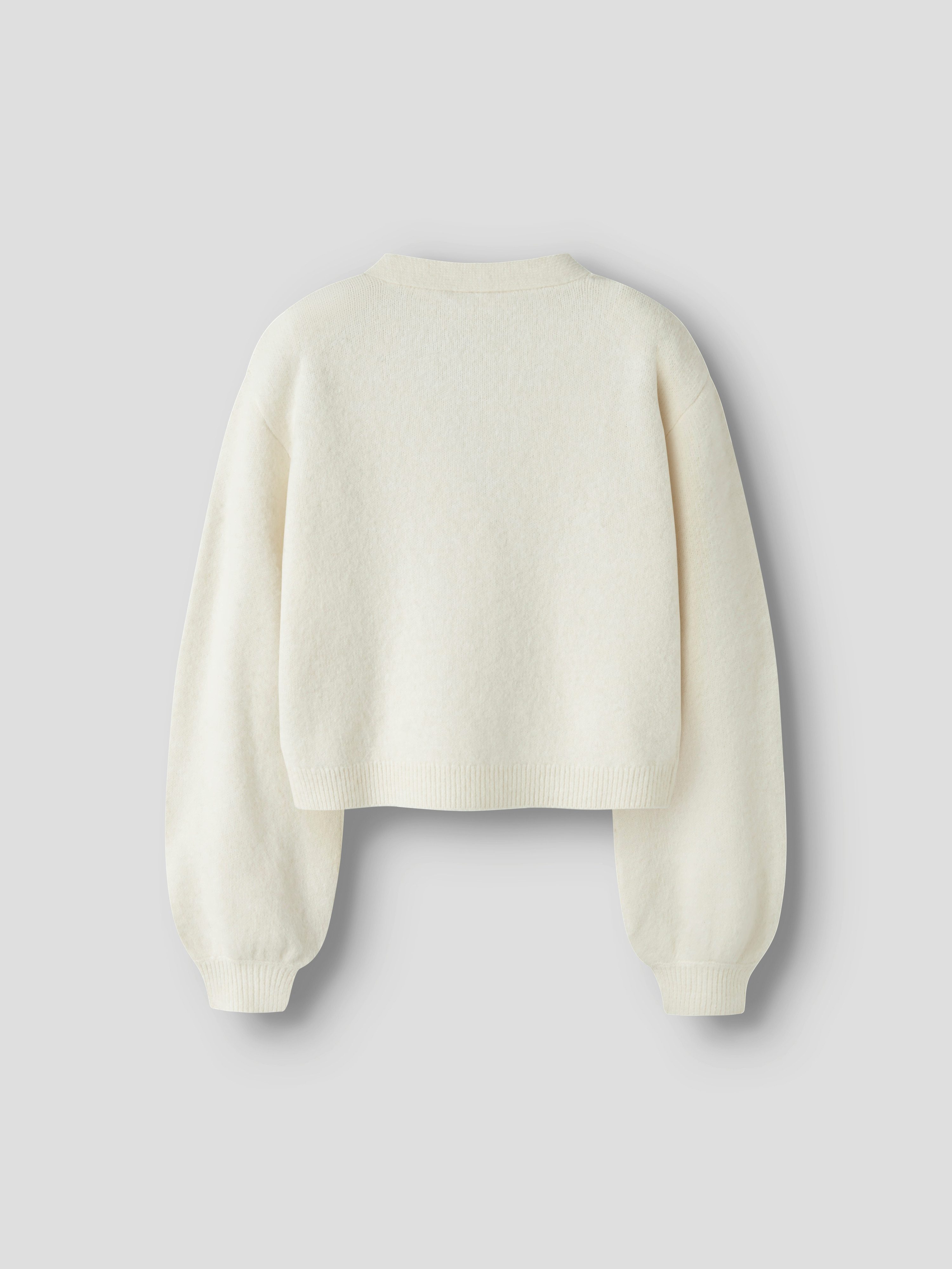 Name It Strickjacke NKFRINA LS KNIT CARD NOOS Materialmix, regular fit, Schleifen Details – Bild 3 von 5