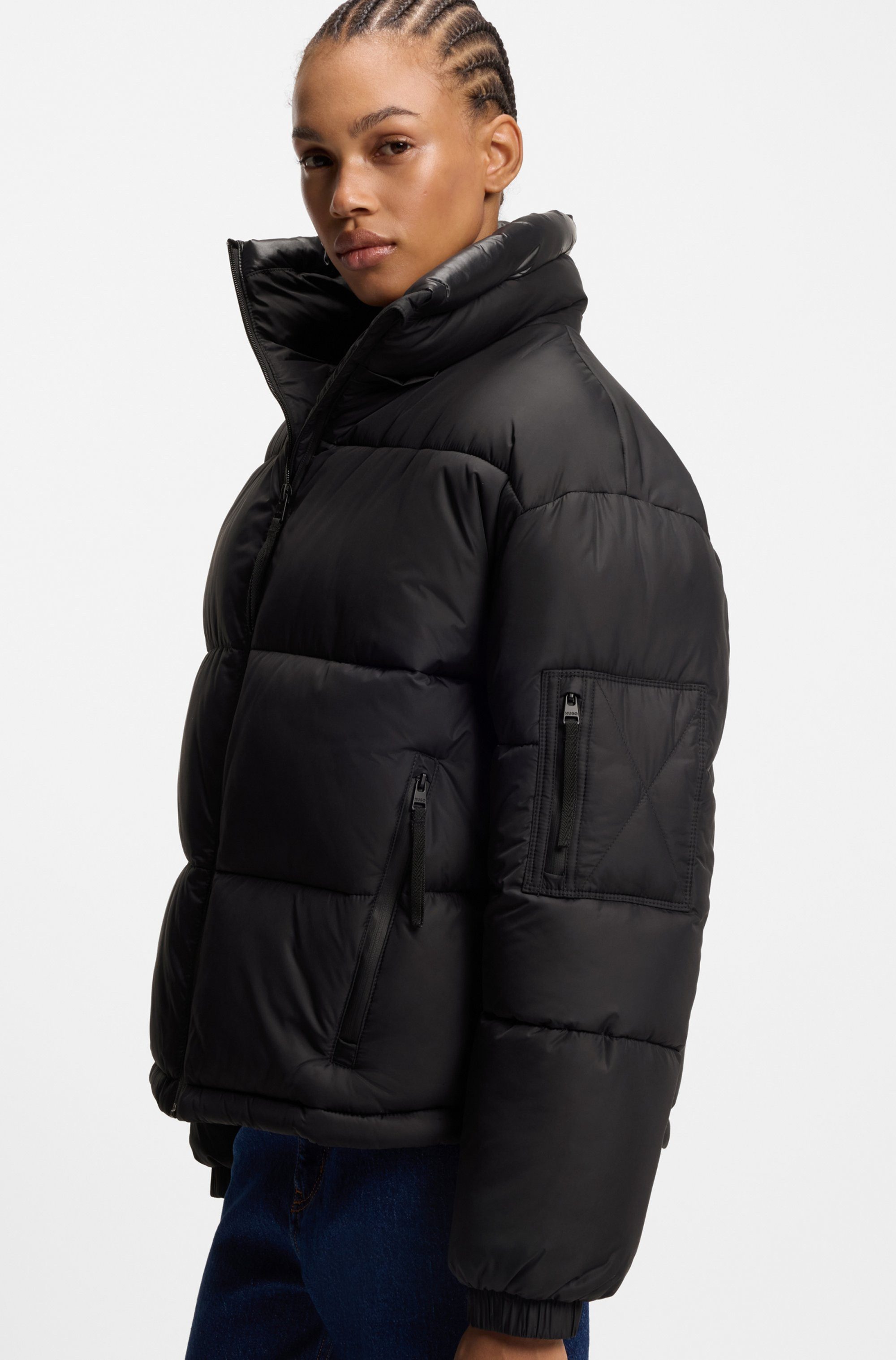 HUGO Blue Steppjacke Farida im Relaxed Fit mit verkürzter Länge günstig online kaufen