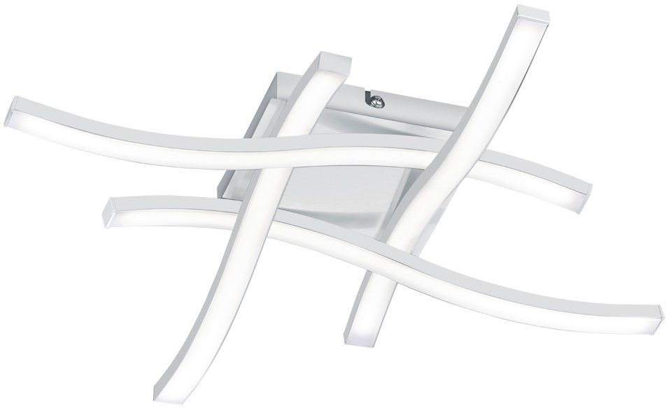 Reality Leuchten LED Deckenleuchte Route, LED fest integriert, Warmweiß, mo günstig online kaufen