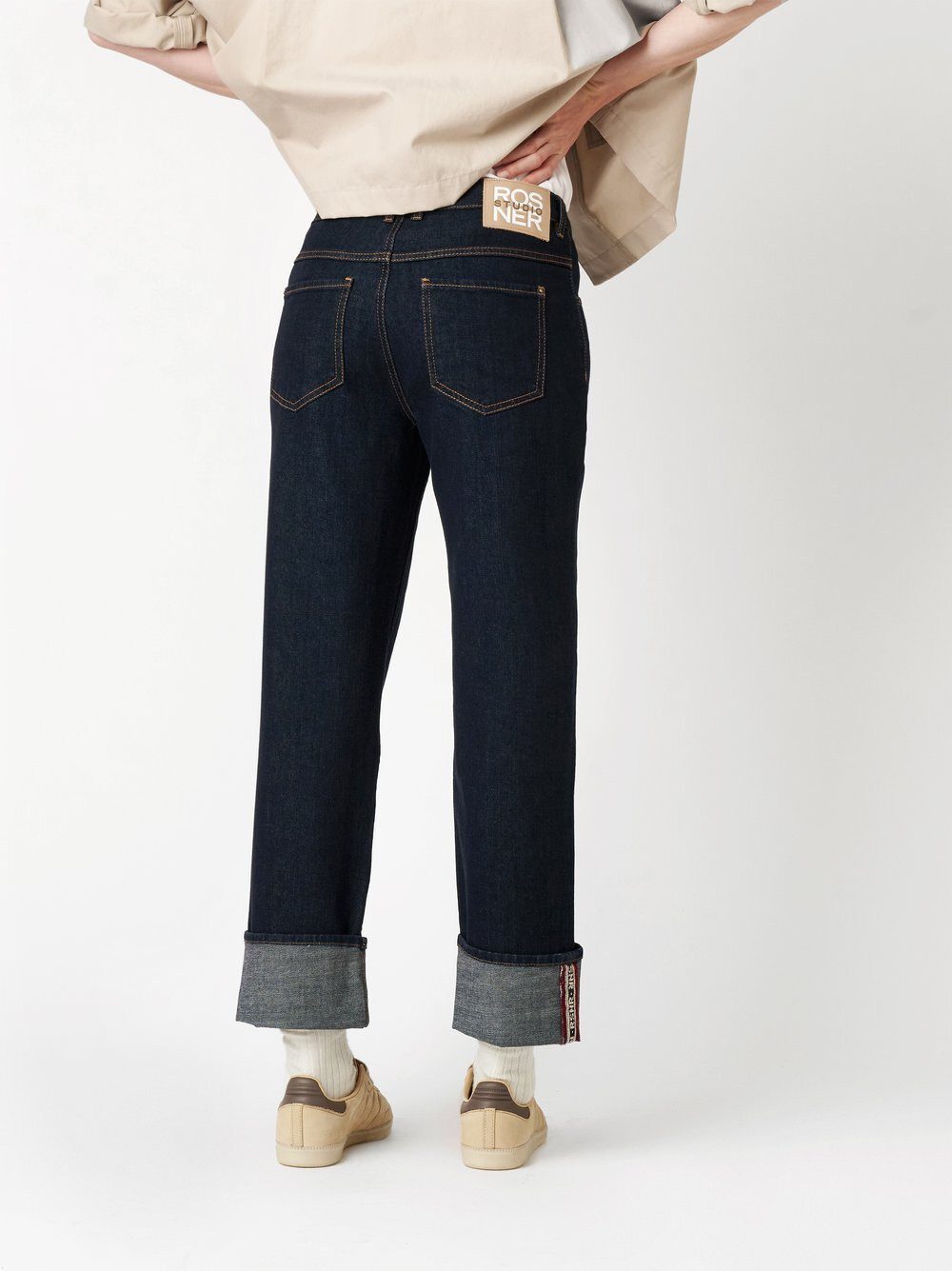 ROSNER Straight-Jeans Masha_152 (1-tlg) mit umgeschlagenen Säumen