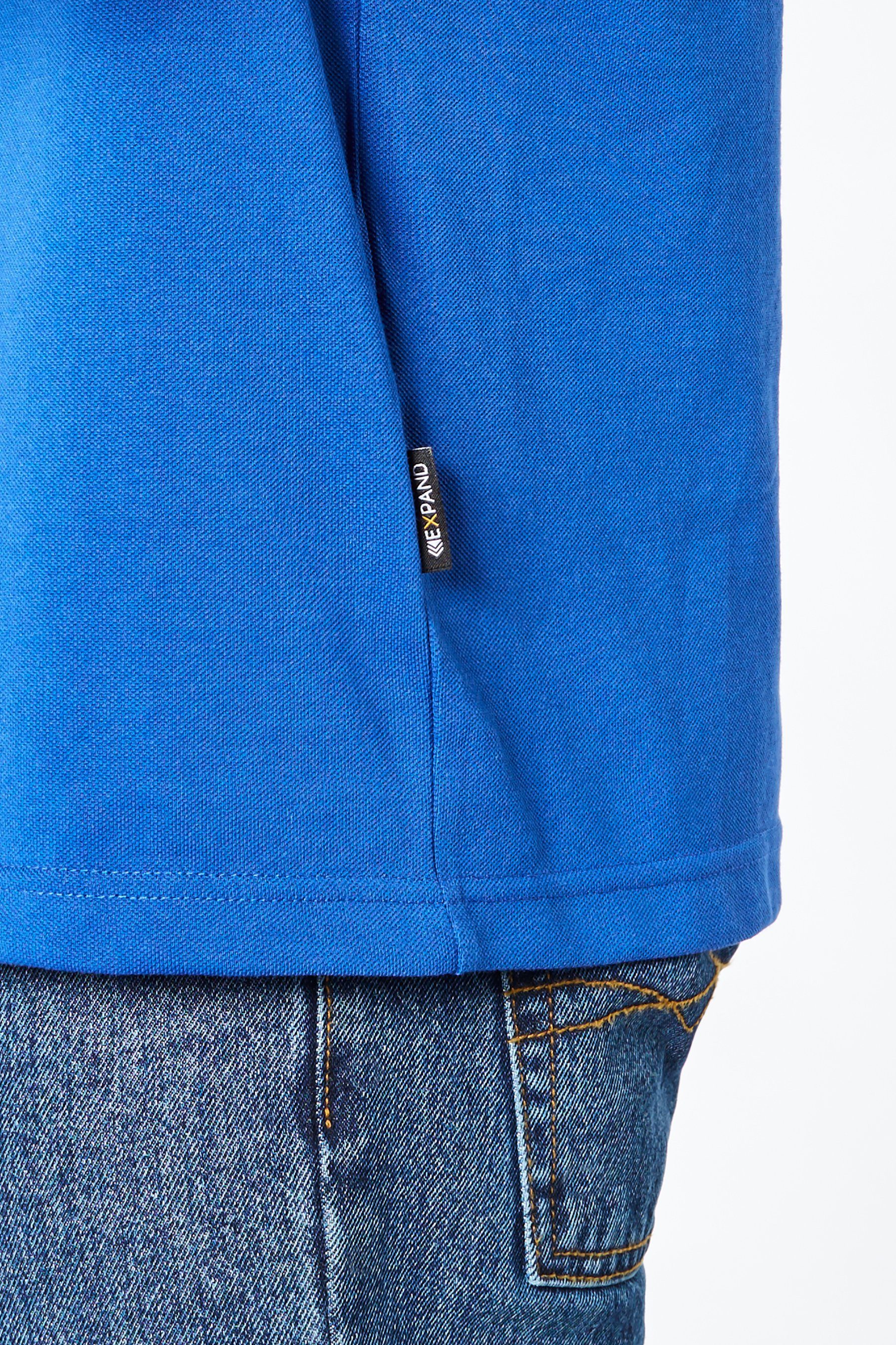 Expand Poloshirt strapazierfähig ultramarinblau