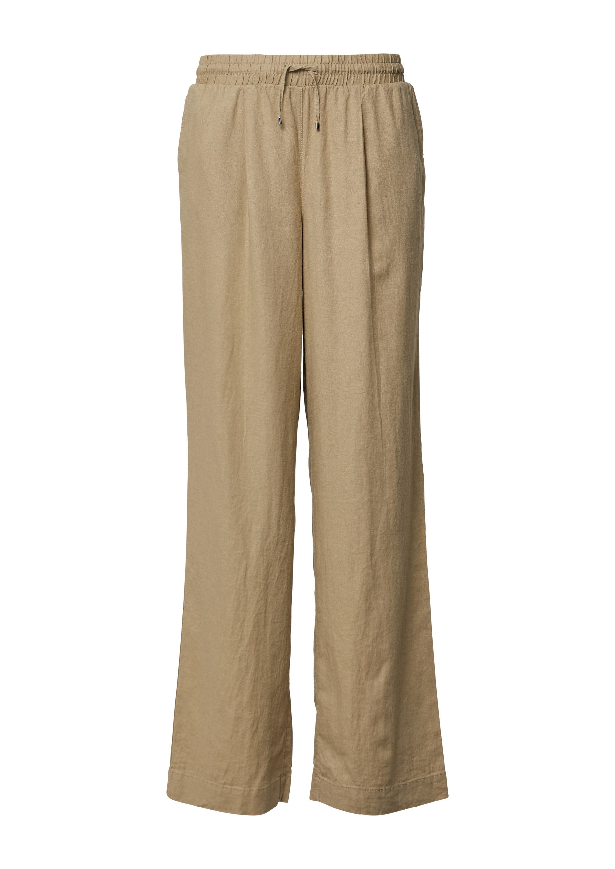 s.Oliver Chinos Hose Wide-Leg-Hose aus Leinemix günstig online kaufen