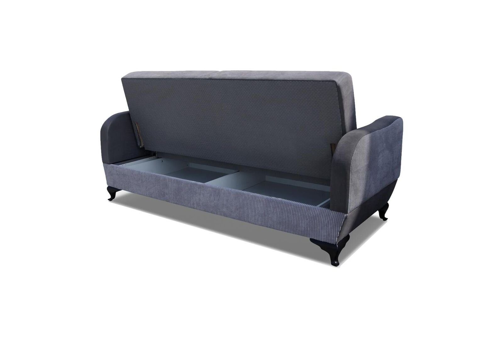 Big Lila Luxus Möbel Sitzer Sofa Couchen Designer Sofa, JVmoebel 3 Sofas Moderne