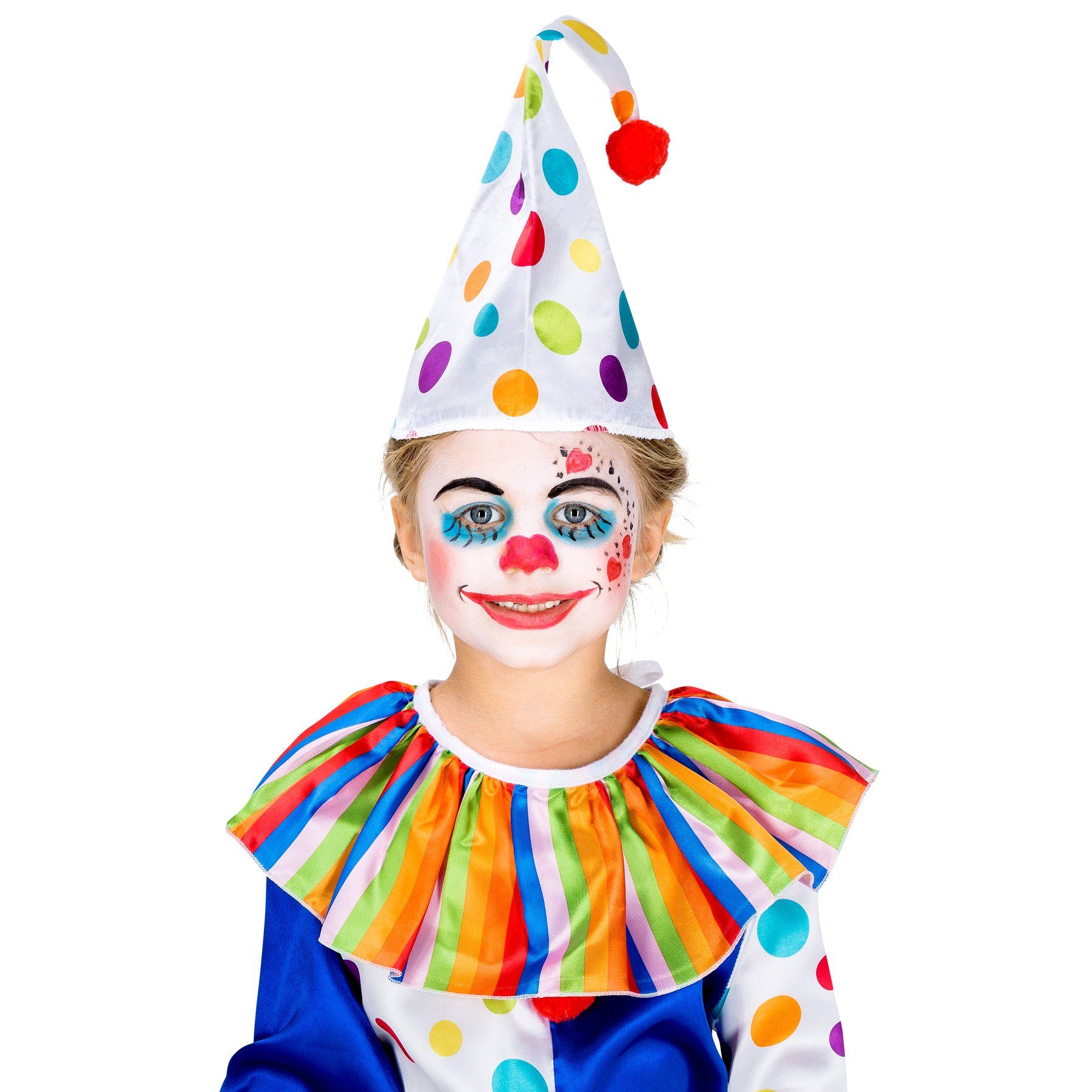 dressforfun Clown-Kostüm Kinder - Teenkostüm Clown Jux, Wundervoller, farbiger Overall