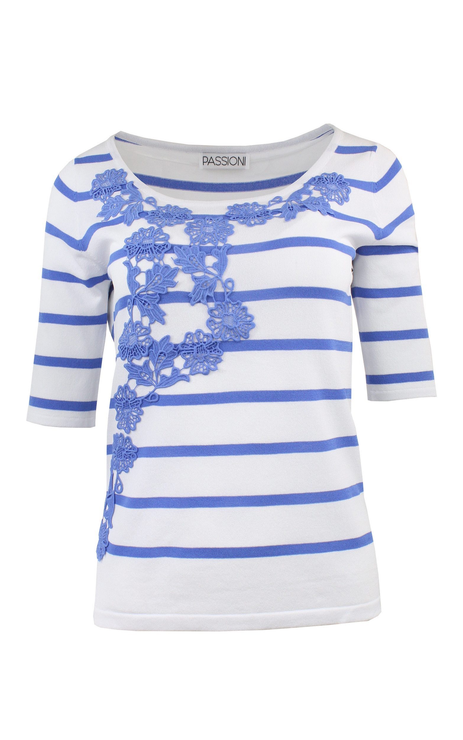 Passioni Sweater Sommer Pullover mit halben günstig online kaufen