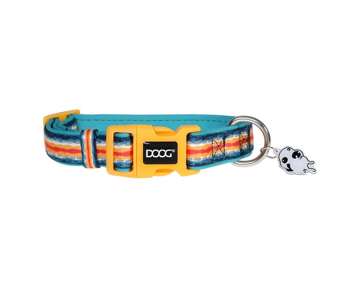 DOOG Hunde-Halsband Halsband Scout rot/gelb/blau