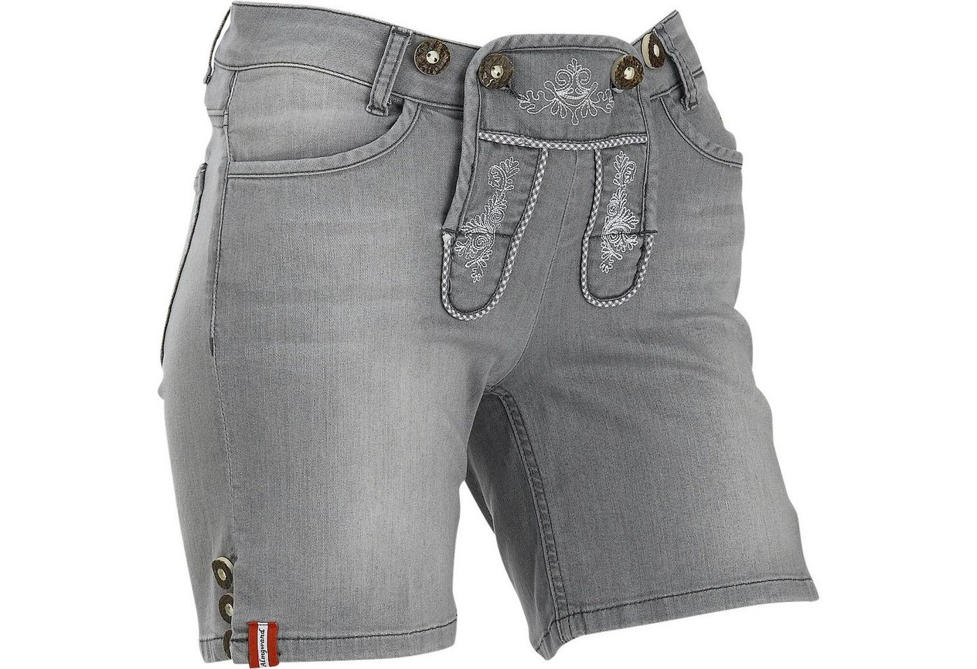 Almgwand Funktionsshorts »Jeans Shorts Huben« › grau  - Onlineshop OTTO