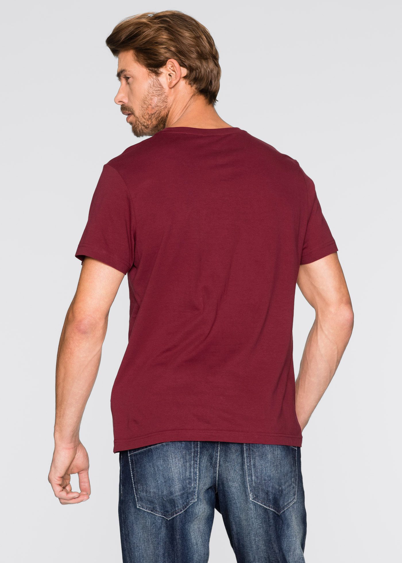 bonprix T-Shirt (Packung, 3-tlg) bequemer Regular Fit, Rundhalsausschnitt, leichte Stoffqualität