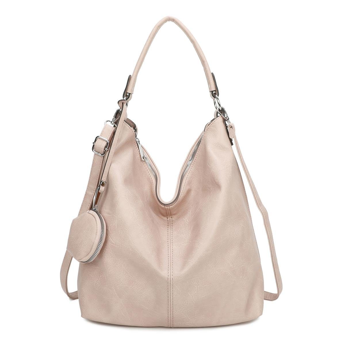 ITALYSHOP24 Schultertasche XXL DAMEN TASCHE SHOPPER Hobo Cross Bag Reisetas günstig online kaufen