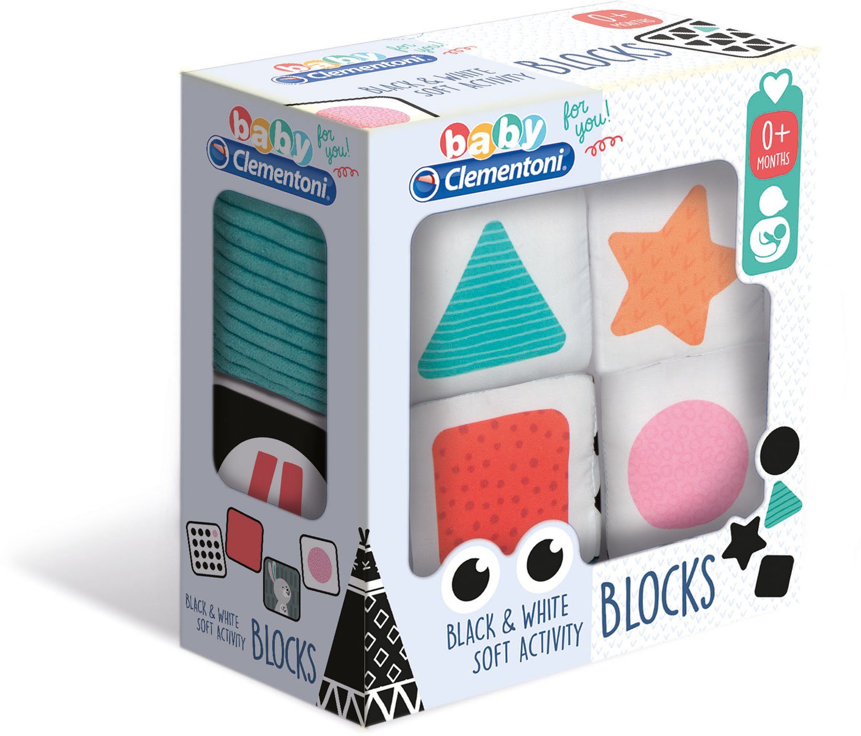 Image of Clementoni® Lernspielzeug »Clementoni Baby - Black & White Würfel«