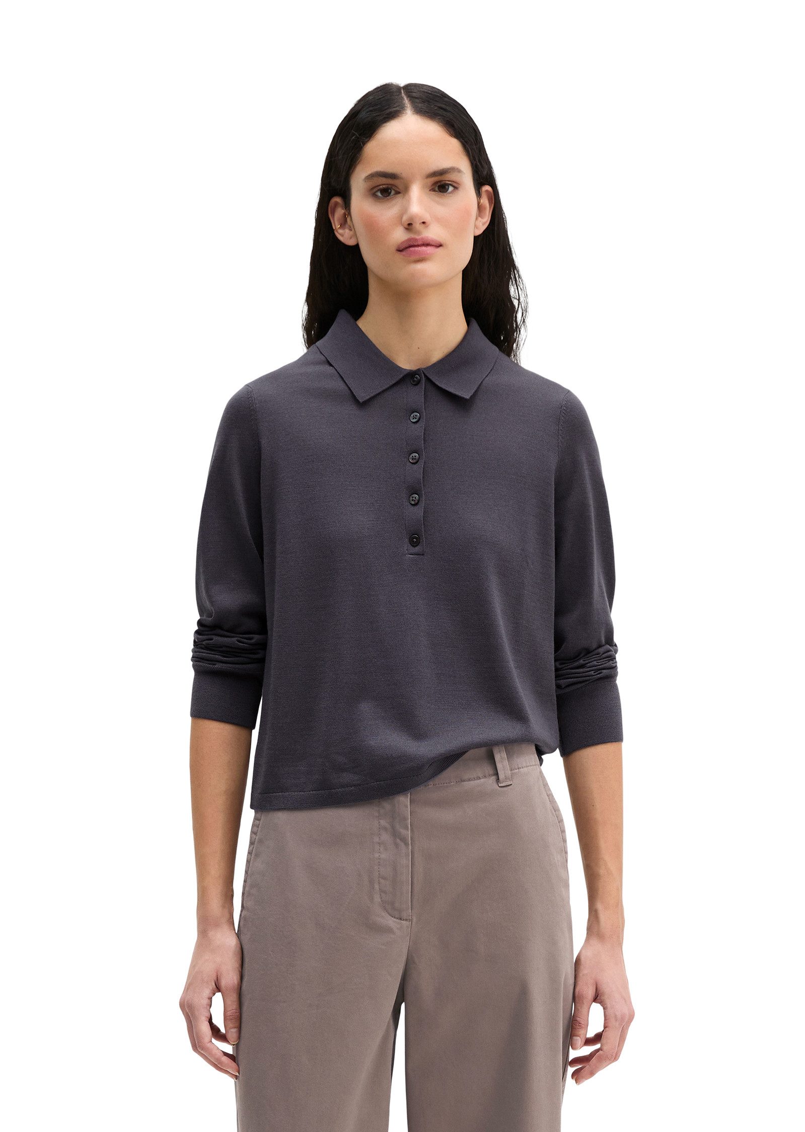 Marc O'Polo Strickpullover aus edlem Merinowolle-Viskose-Mix