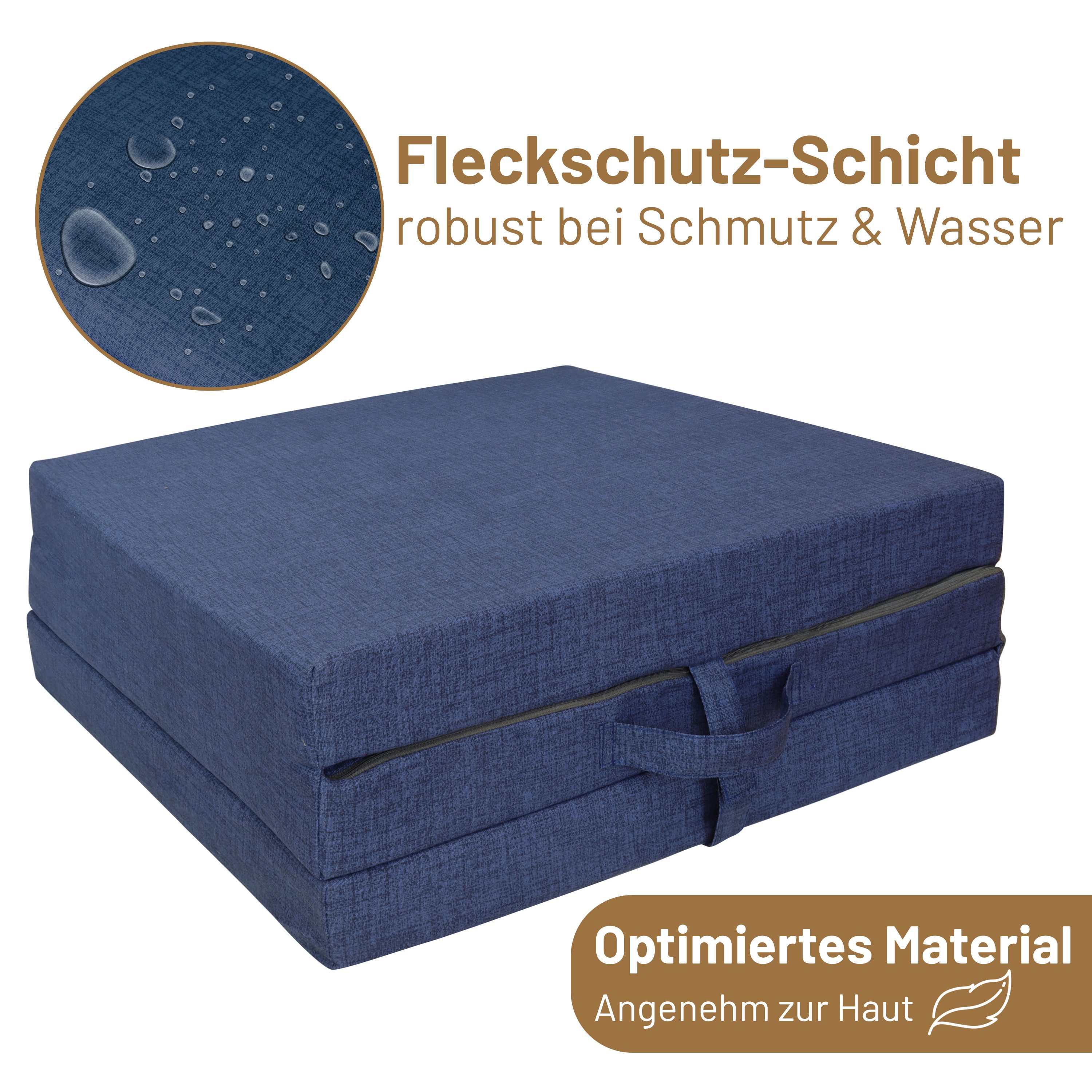Klappmatratze Faltmatratze Gästebett Junior, RelaxXL, 7 cm hoch, 190x60x7cm (Junior) – Bild 5 von 5
