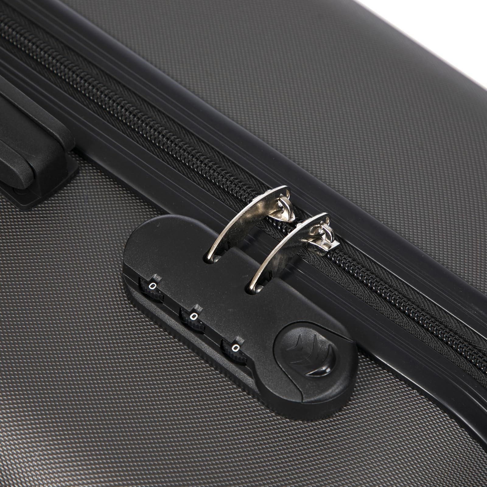 YONSLY Hartschalen-Trolley Reisekoffer, Rollkoffer Handgepäck,Zahlenschloss, 4 Rollen, Weichem Gummigriff Robuster ABS-Koffer für Langstreckenreisen – Bild 5 von 5