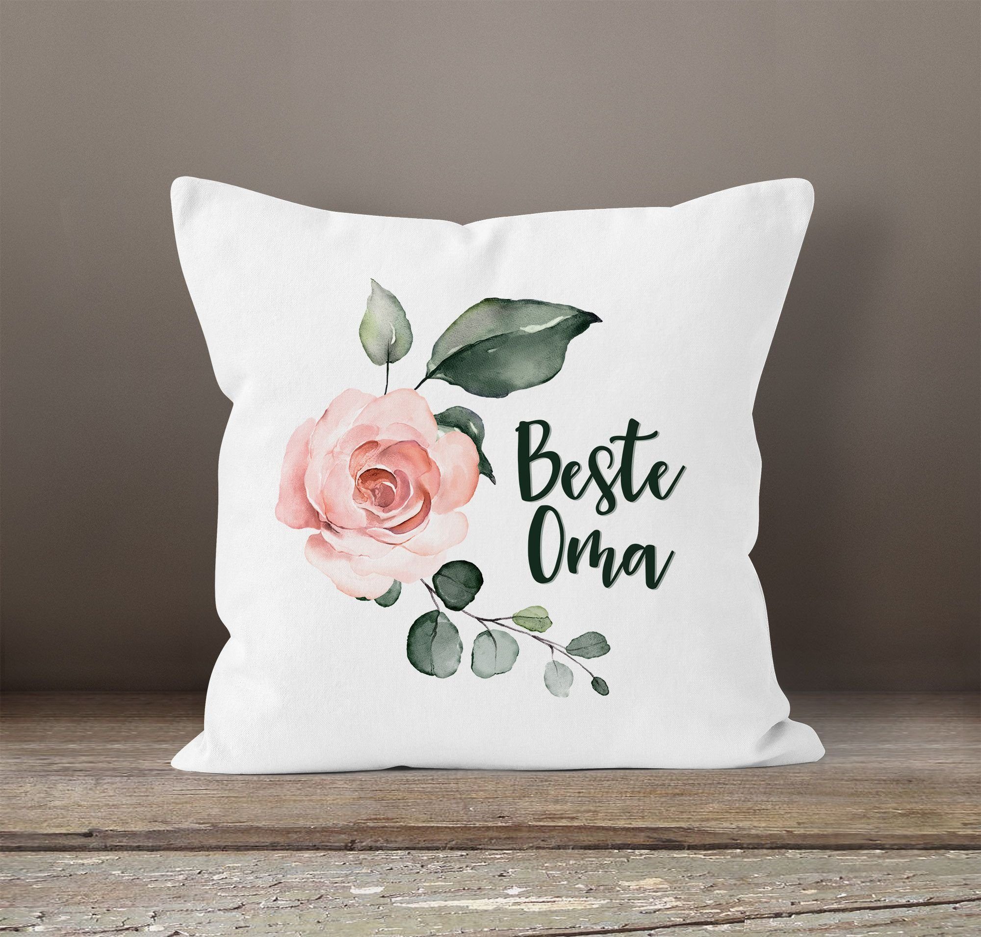 MoonWorks Dekokissen Kissen-Bezug Beste Oma Geschenk günstig online kaufen