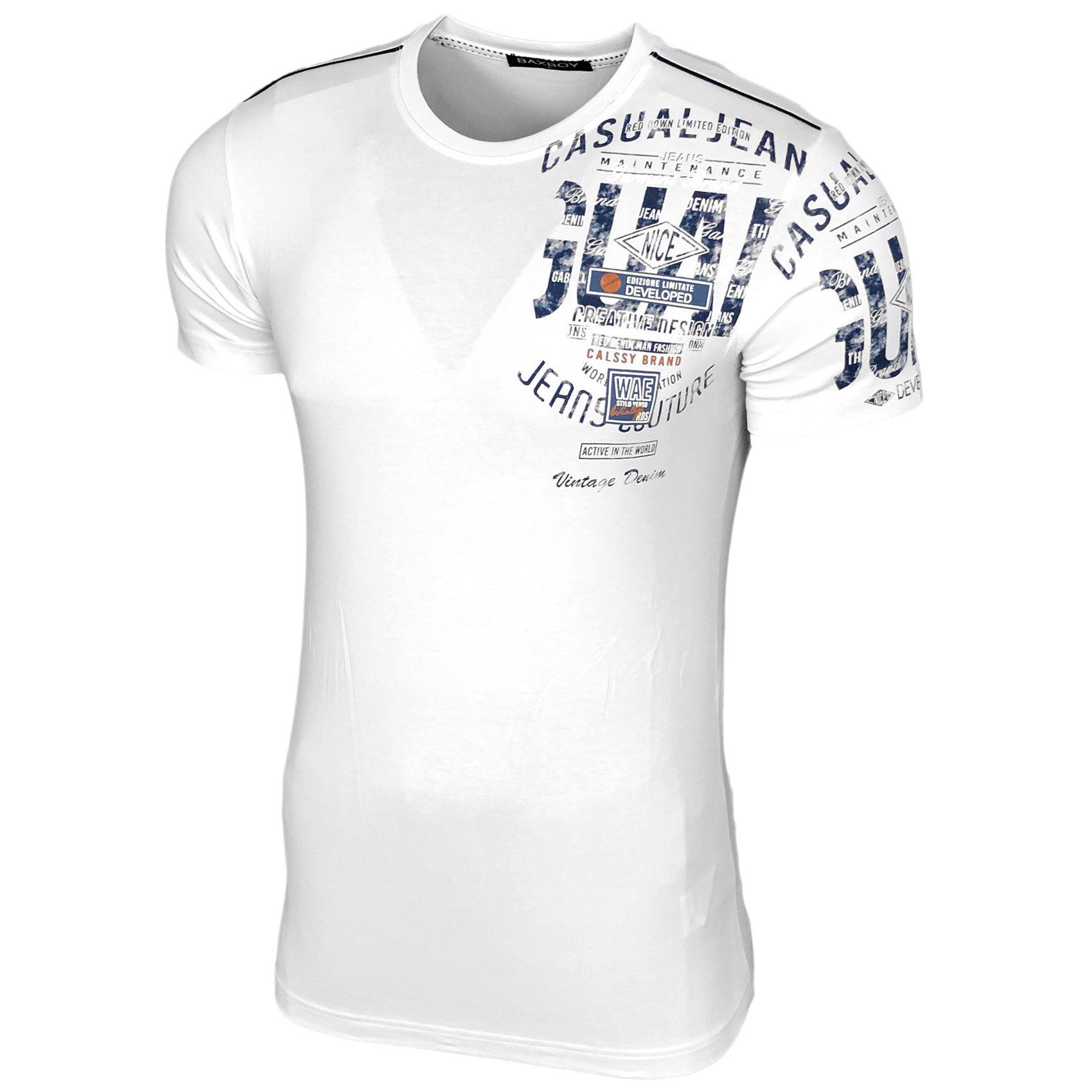 Baxboy T-Shirt Baxboy Rundhals Vintage Kurzarm günstig online kaufen