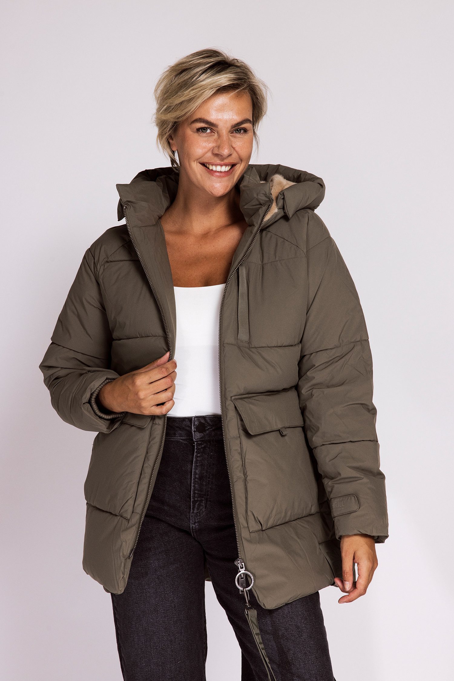 Zhrill Steppjacke ZHNIEKA mit Kapuze und günstig online kaufen