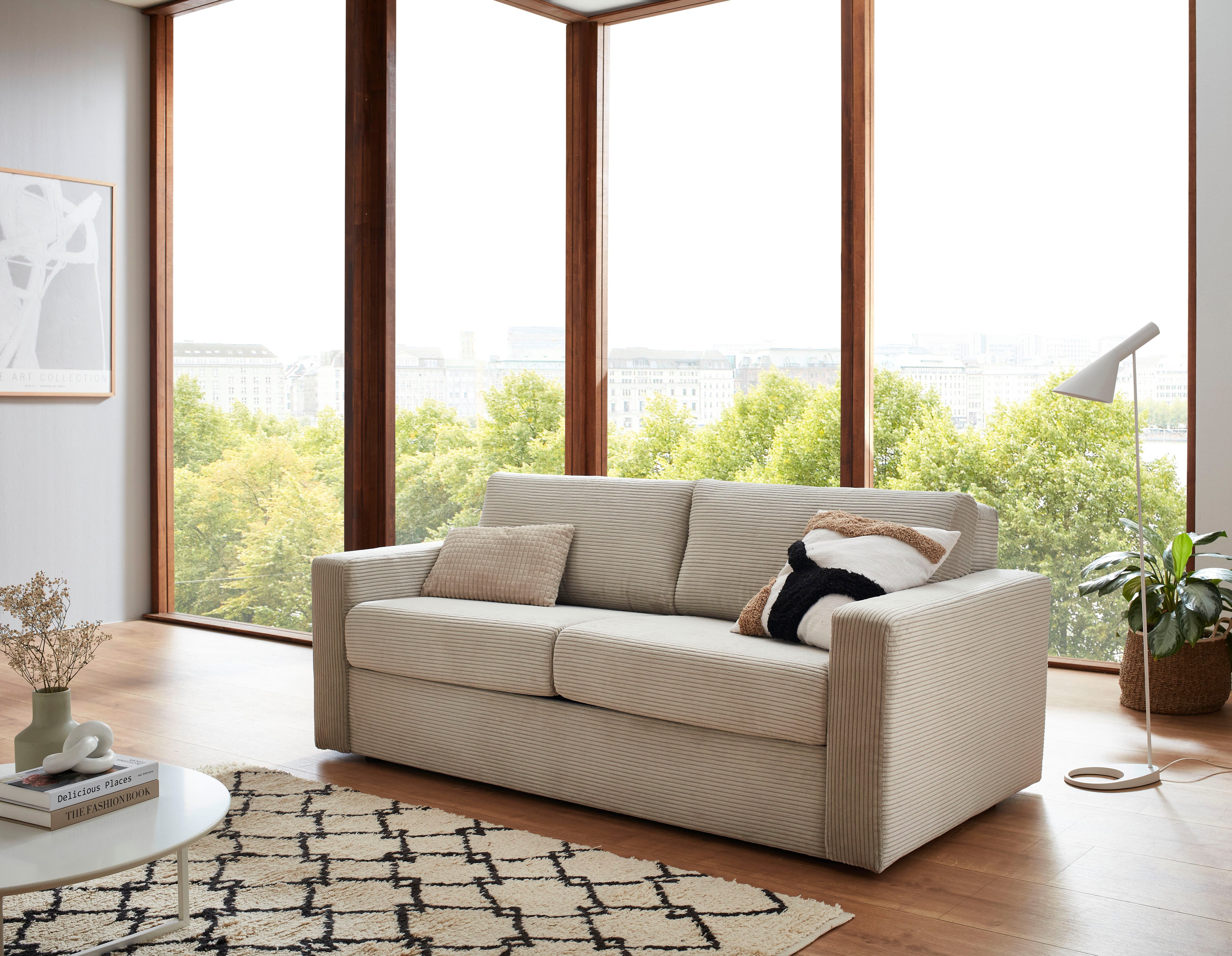 ATLANTIC home collection Schlafsofa Rolando, B: 196 cm, Liegefl. 140x190 cm günstig online kaufen