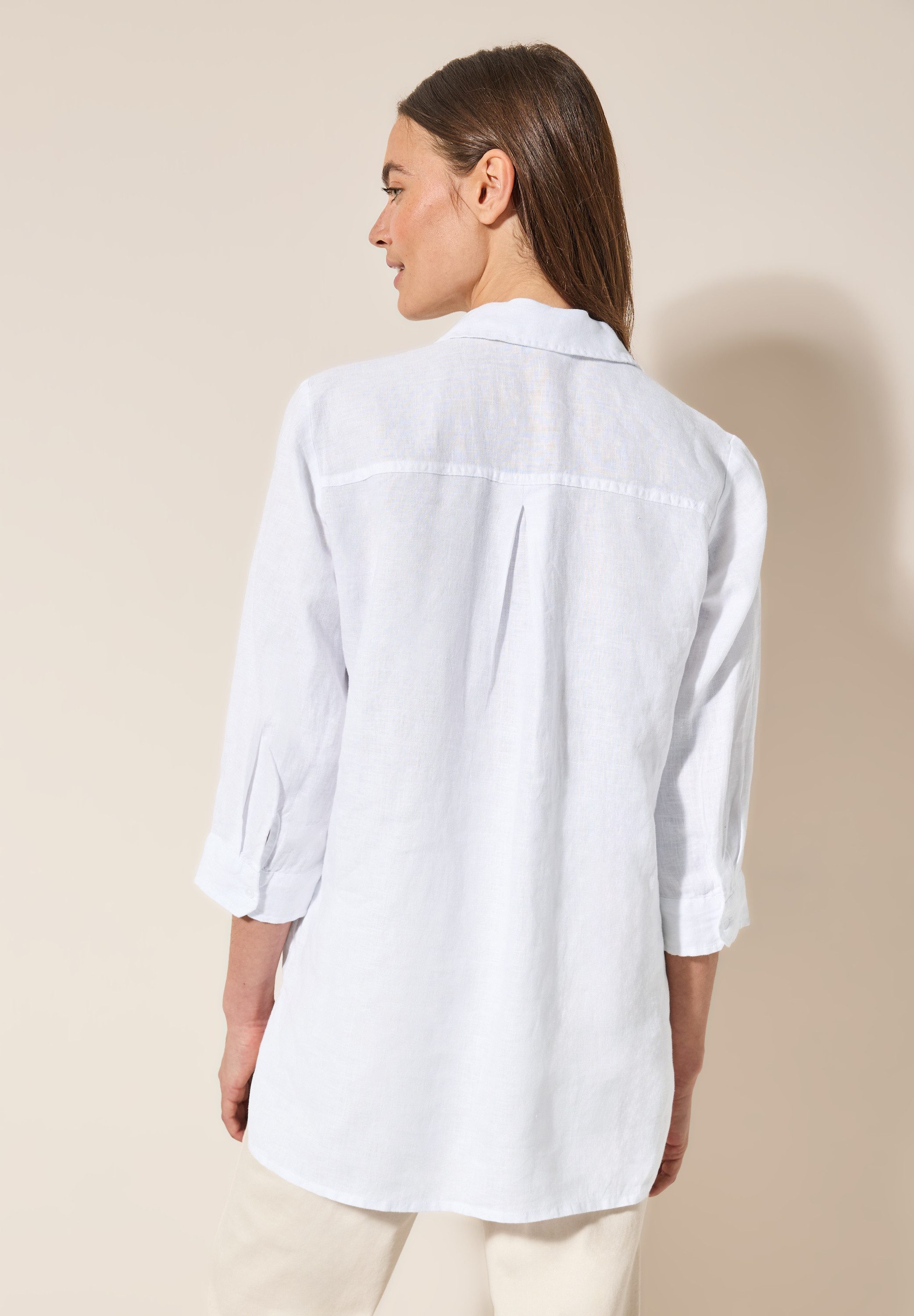 Cecil Hemdbluse, lang, mit 3/4-Arm und aus Leinen günstig online kaufen