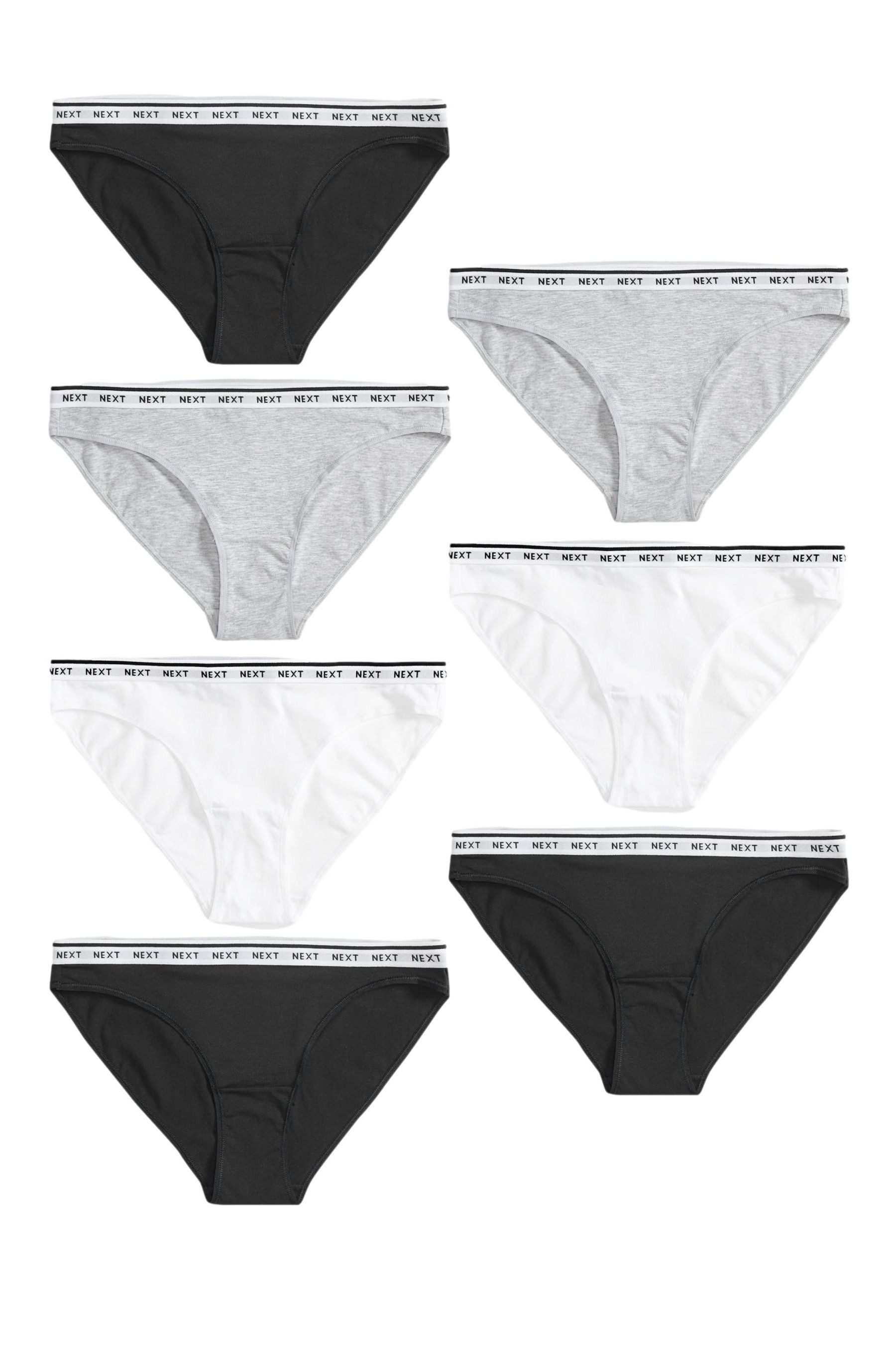 Next Slip Jazzpants mit Logo, hoher Baumwollanteil, 7er-Pack (7-St)