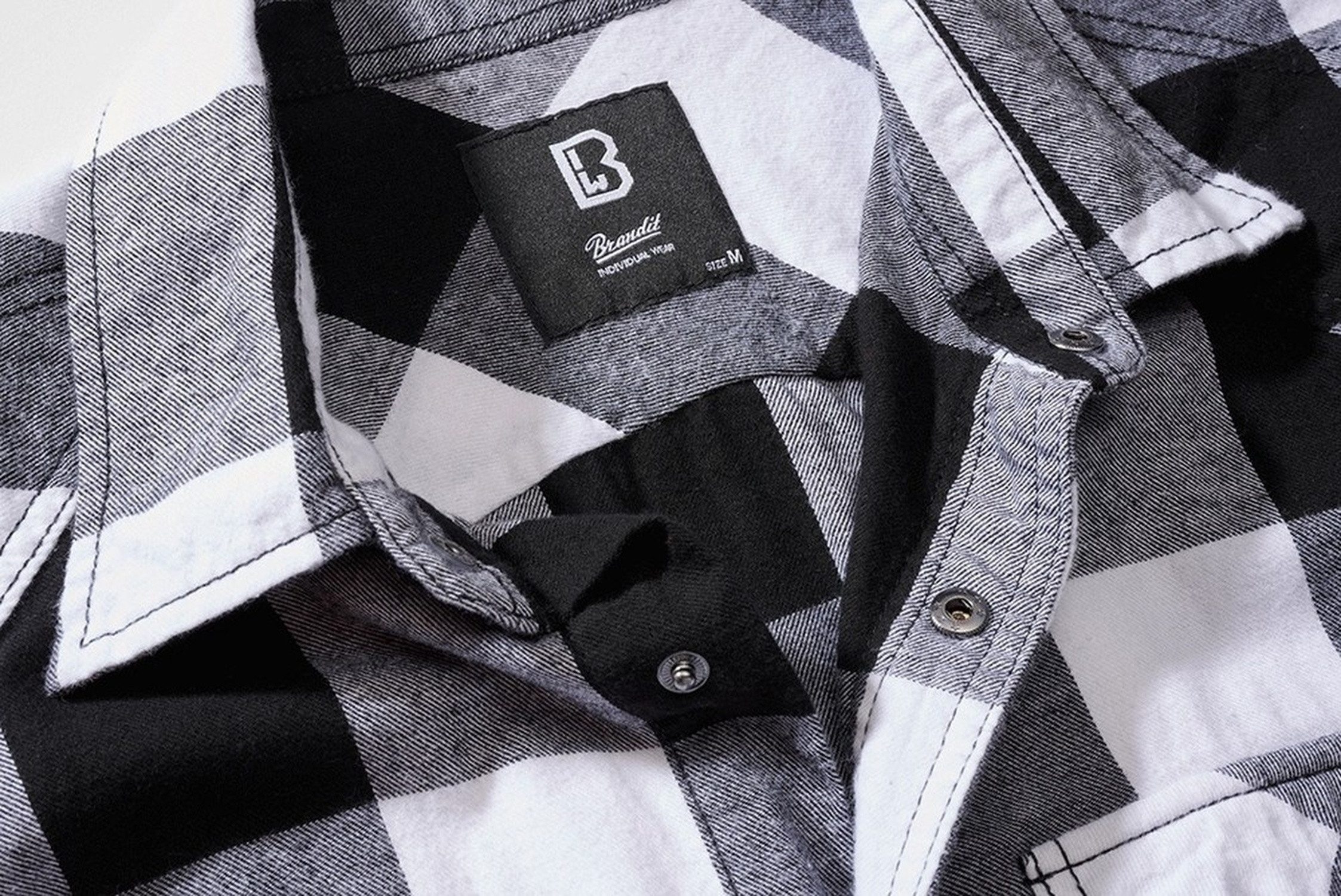 Brandit Langarmhemd Check Shirt Sleeveless – Bild 3 von 5
