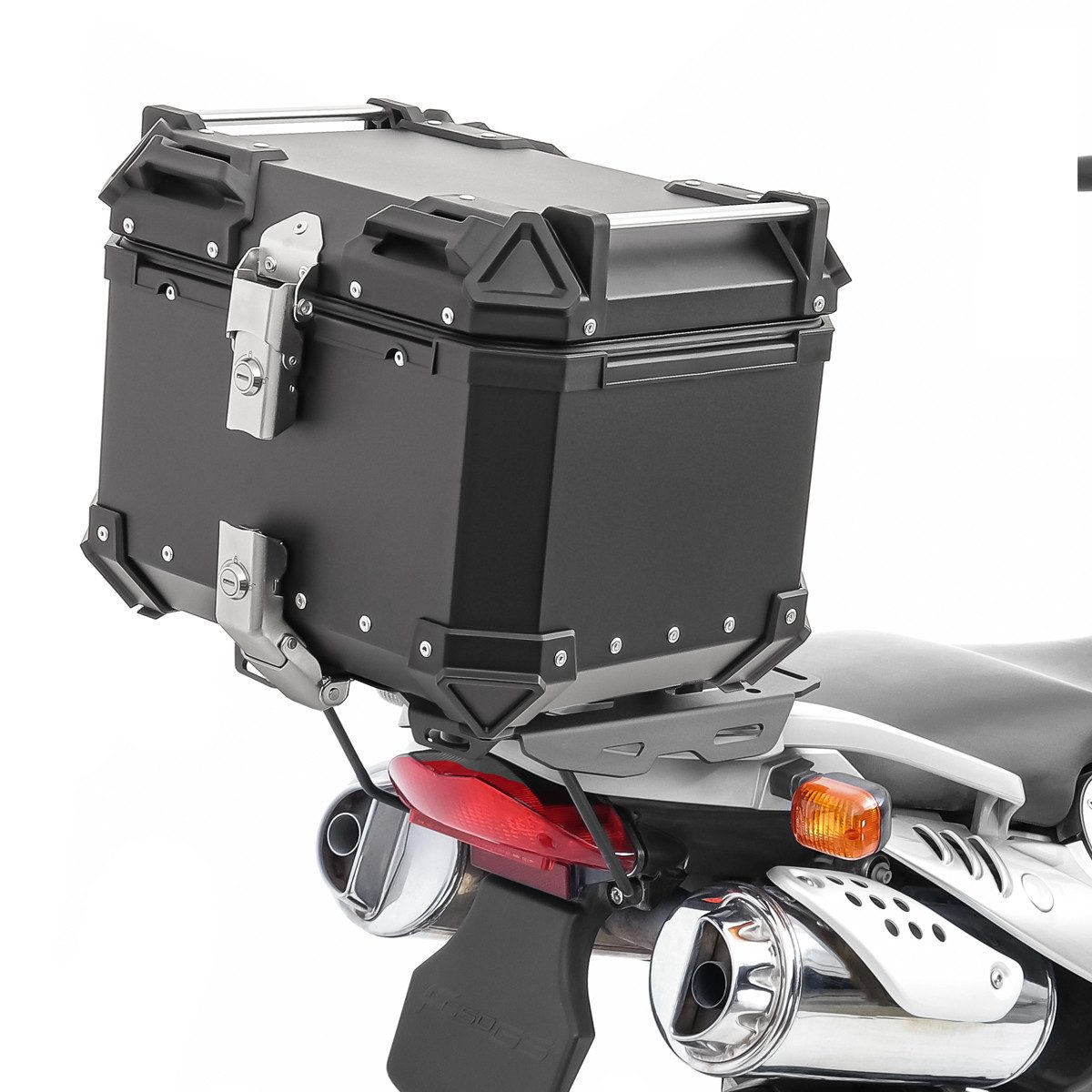 Bagtecs Topcase Set Alu Topcase + Gepäckbrücke passend für BMW F 650 GS / Dakar 04-07