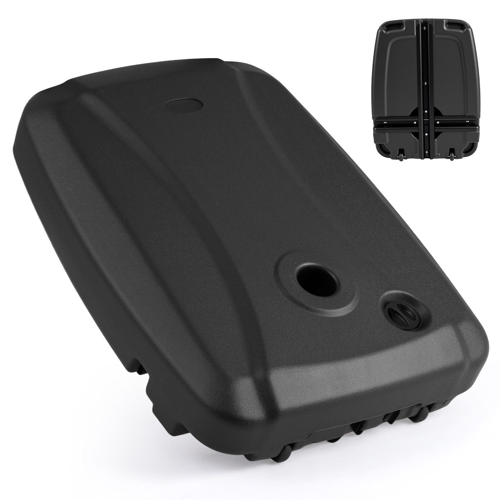 COSTWAY Schirmständer, Ampelschirmständer mit Rollen, 150kg befüllbar