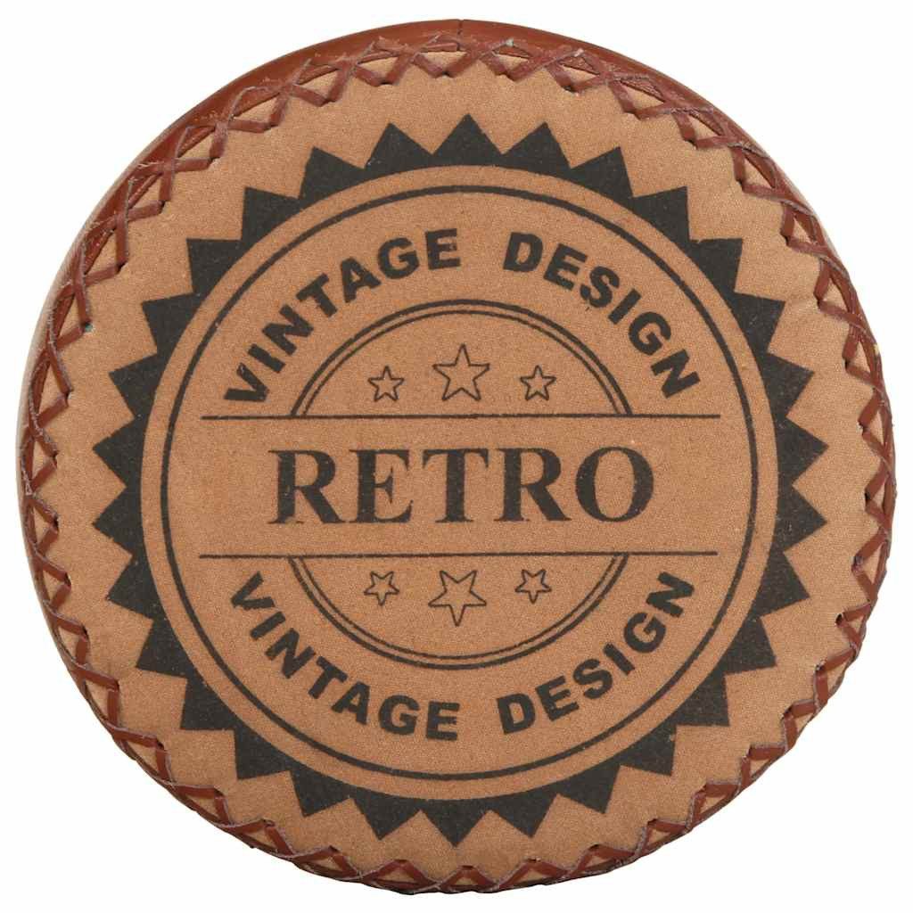 vidaXL Barhocker Barhocker 4 Stk. Echtleder (4 St)