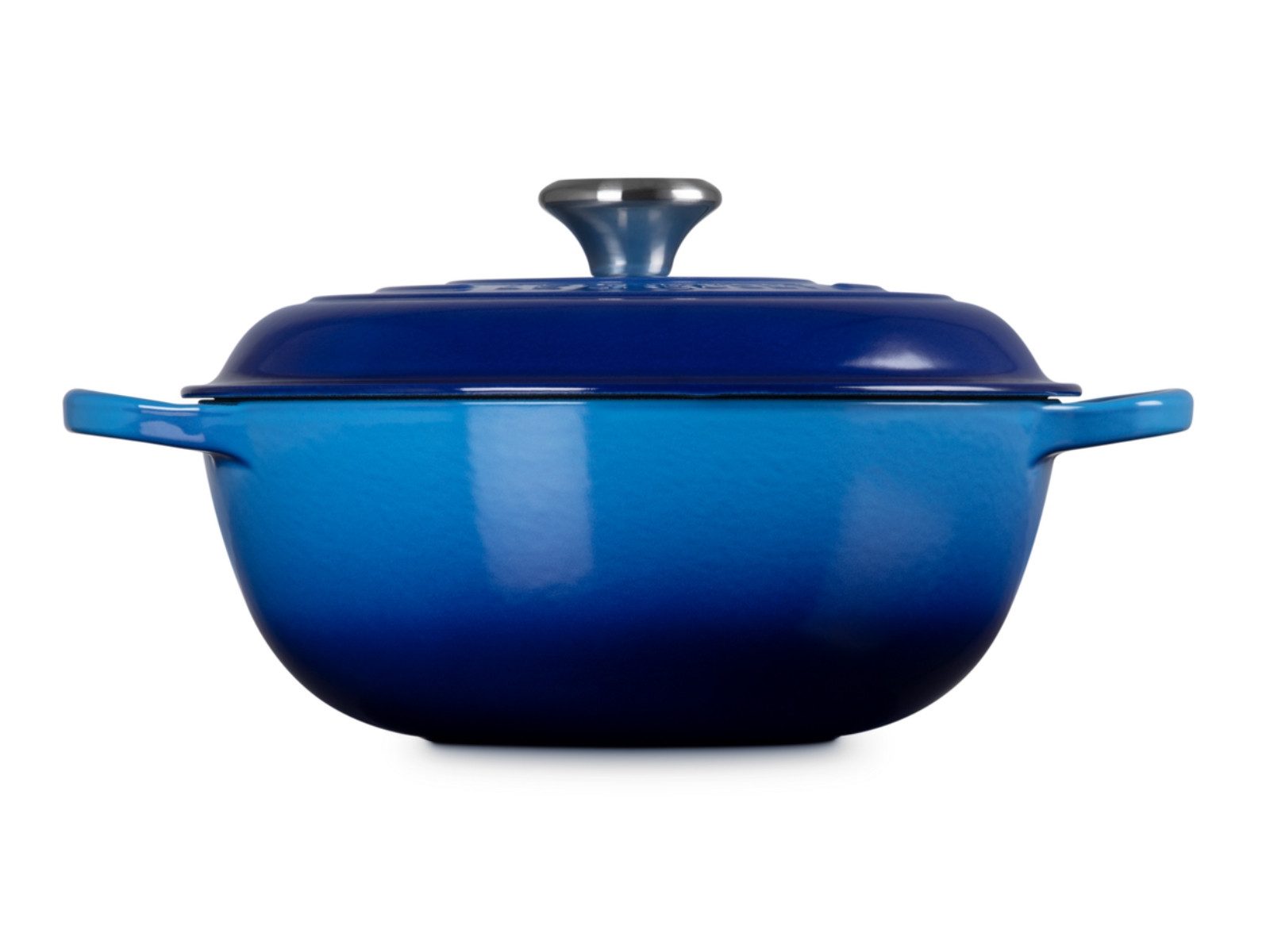 LE CREUSET Bräter Stew Pot Signature rund azure 22cm, Emailliertes Gusseisen