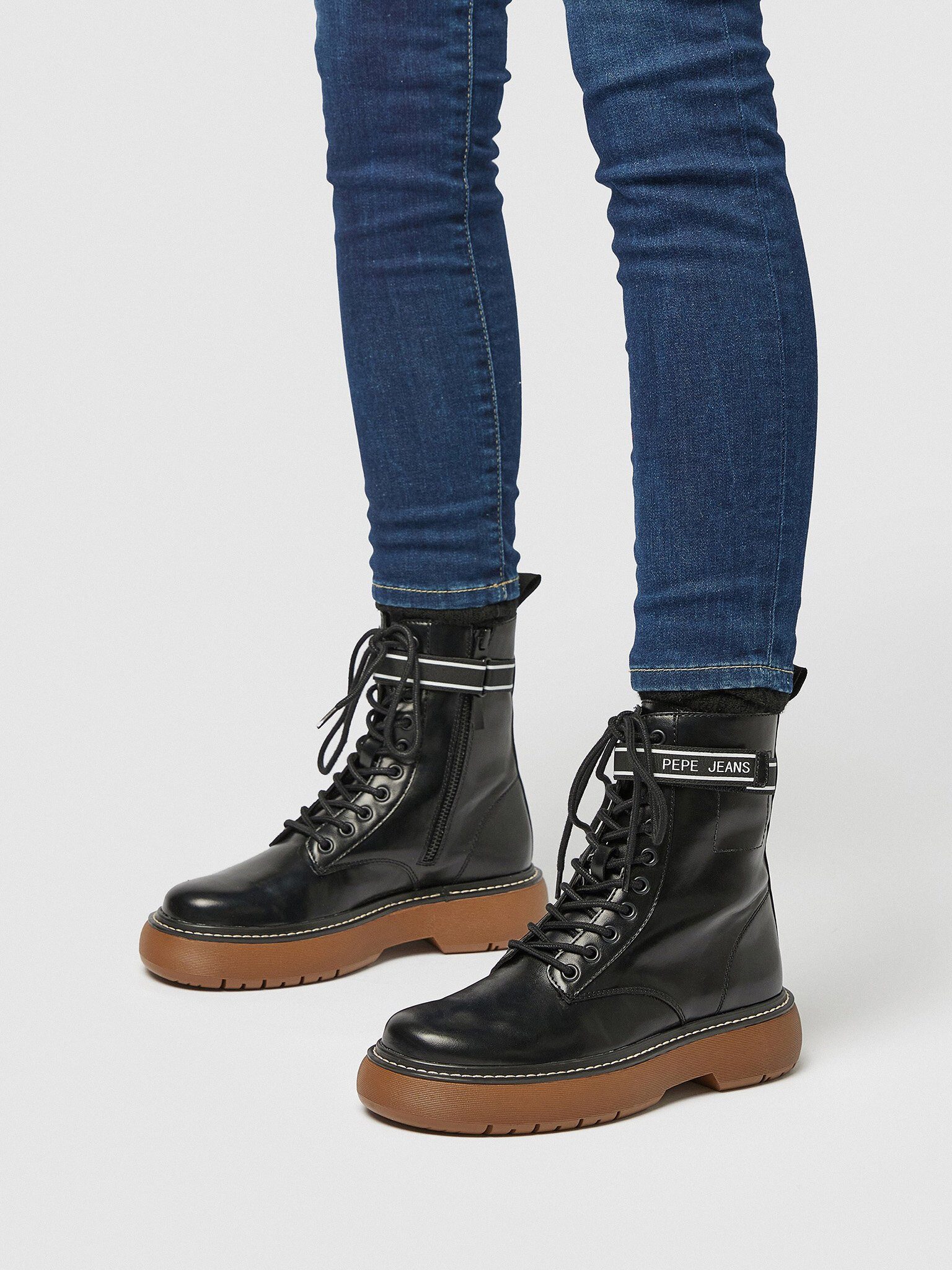 Pepe Jeans Чоботиetten PLS50503 Black 999 Чоботиette