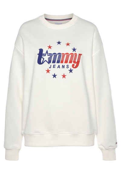 Tommy Jeans Sweatshirt TJW RELAXED TOMMY STARS CREW mit aufgesticktem Logodesign