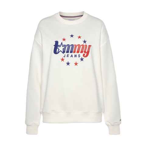 Tommy Jeans Sweatshirt TJW RELAXED TOMMY STARS CREW mit aufgesticktem Logodesign