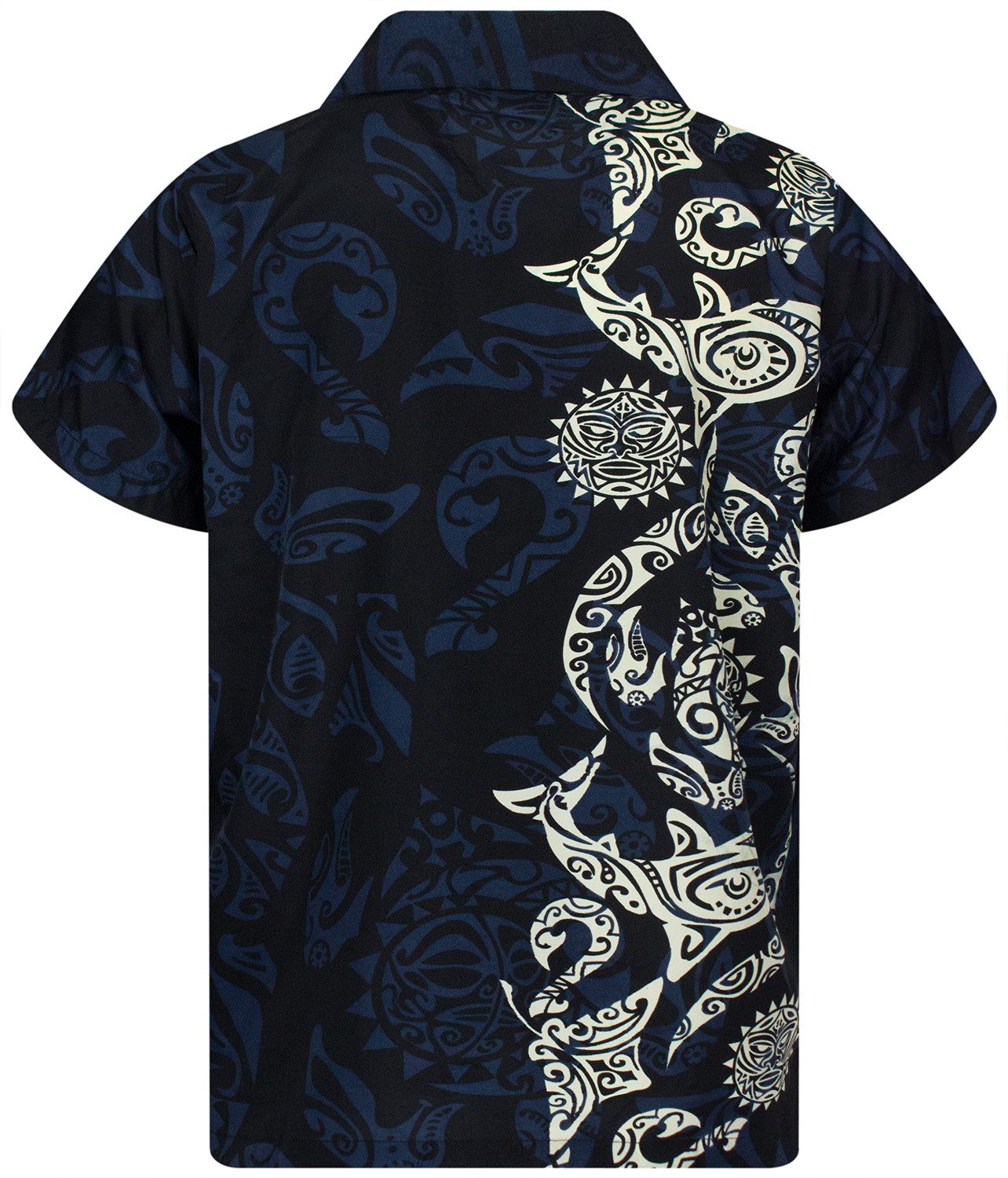 King Kameha Hawaiihemd Maori Wedding Funky Hawaii-Hemd Herren Kurzarm Front-Tasche Unisex