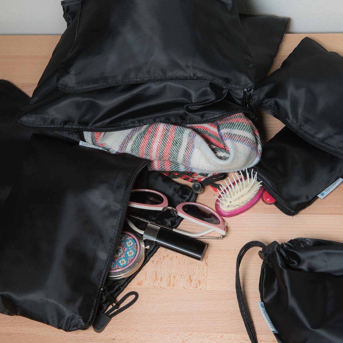 Reisebeutel als Schuhbeutel Rucksack und Reisetasche Wäschebeutel für Reisen Camping Wandern Strand Sport Organizer Beutel für Koffer Sharplace Packtaschen Packbeutel 