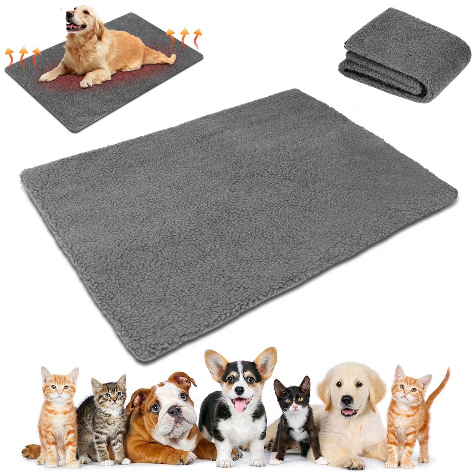 BlingBin Hundematte Wärmematte Heizdecke Katzenbett, Katzendecke Selbstheiz günstig online kaufen