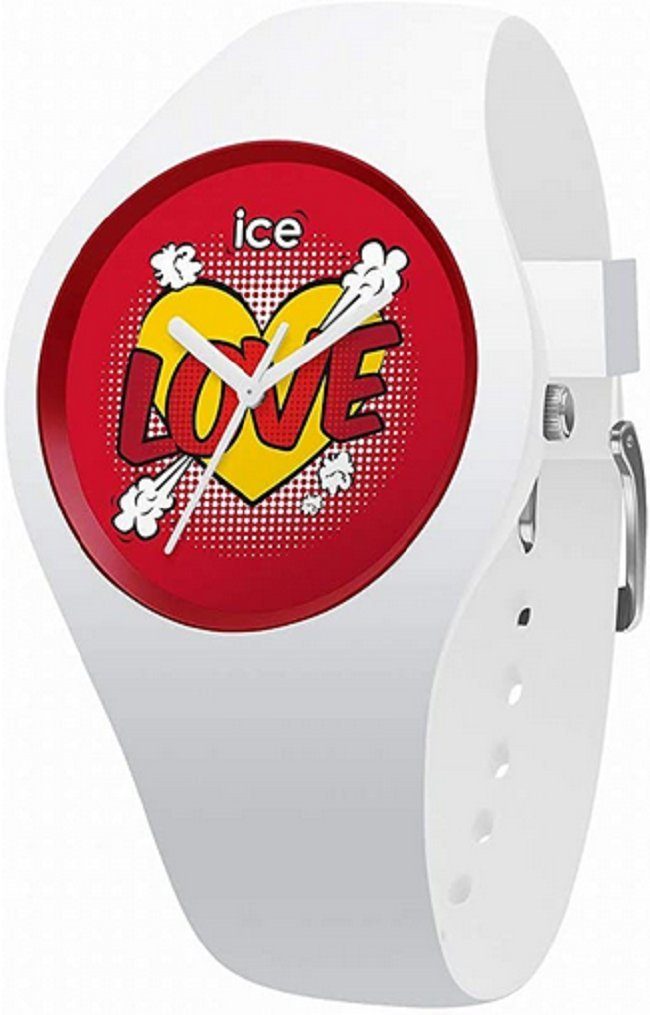 ice-watch Quarzuhr, ICE-WATCH ICE love Heart Damenuhr mit Silikonarmband 015267