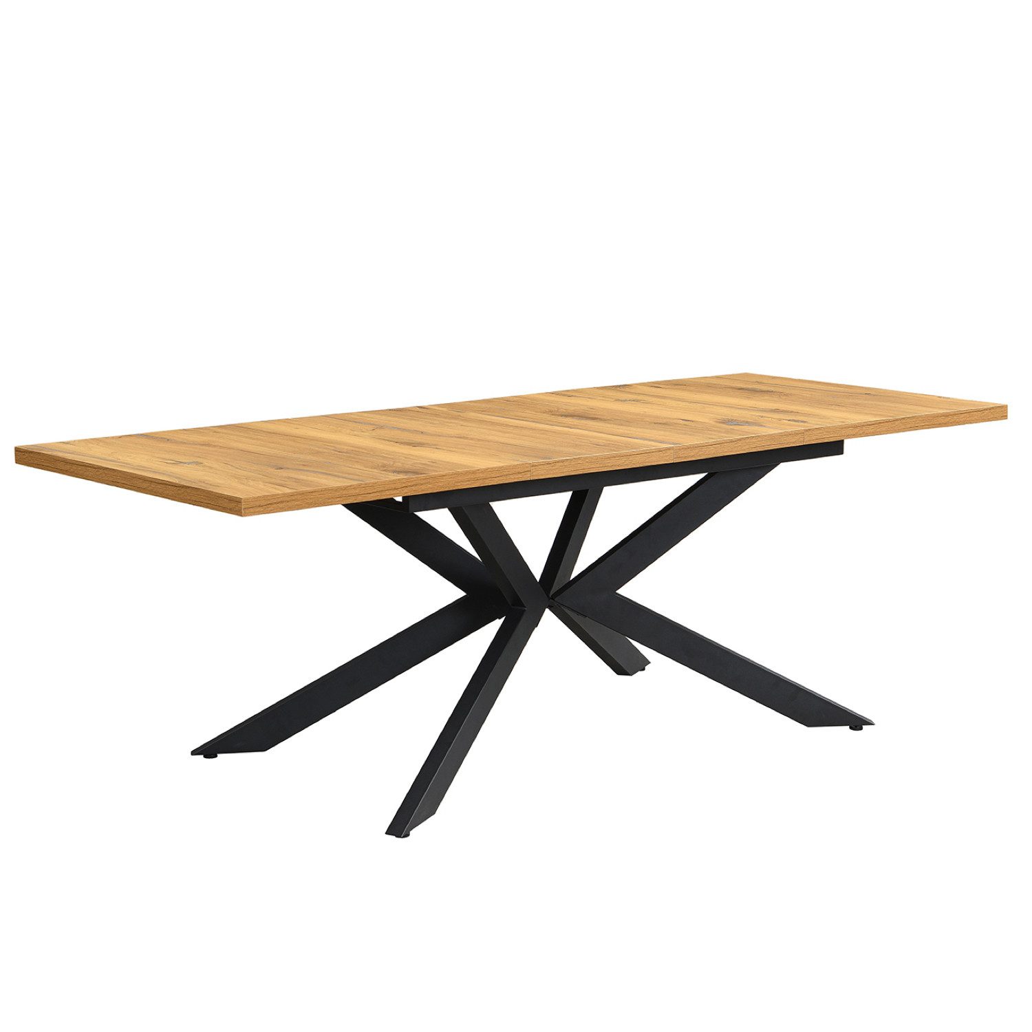 DUBI Möbel Esstisch MALTE, Metallgestell, ausziehbar, 140-180-220cm, 2 Einl günstig online kaufen