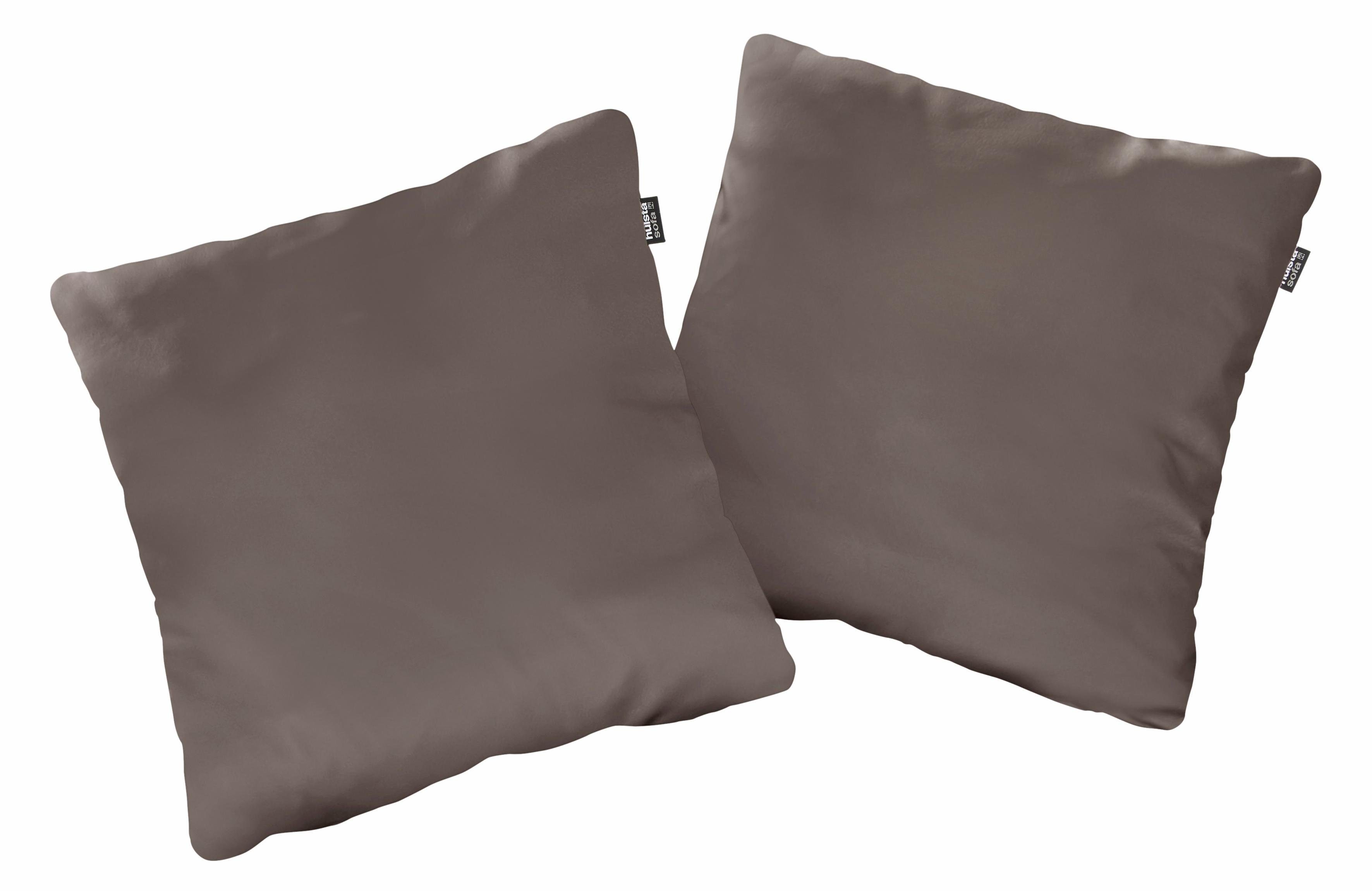 hülsta sofa Dekokissen hs.480, wahlweise in Stoff oder Leder, in drei Größen beigegrau