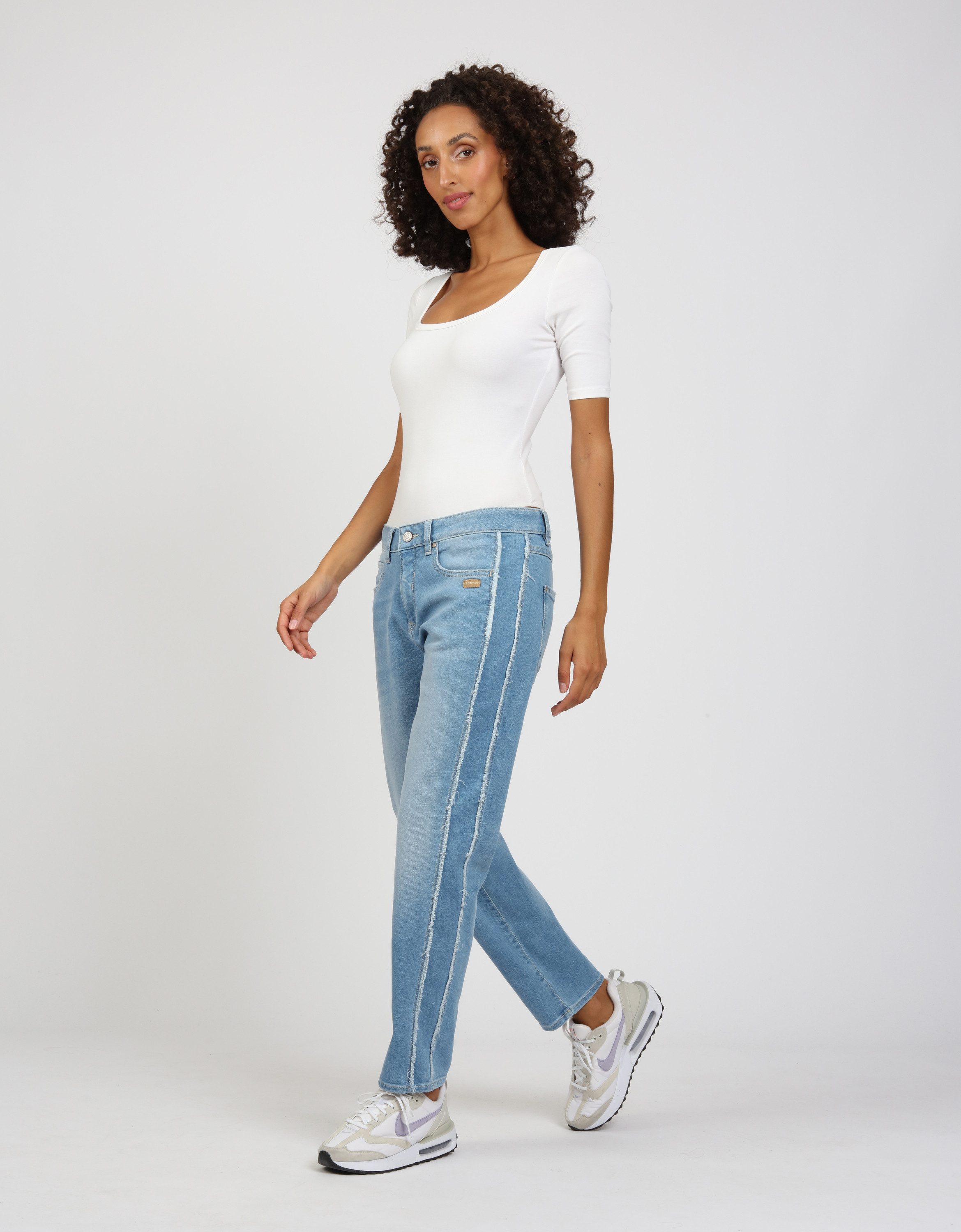 GANG Boyfriend-Jeans GANG Jeans Boyfriend 94NADIA STRIPE CR. günstig online kaufen