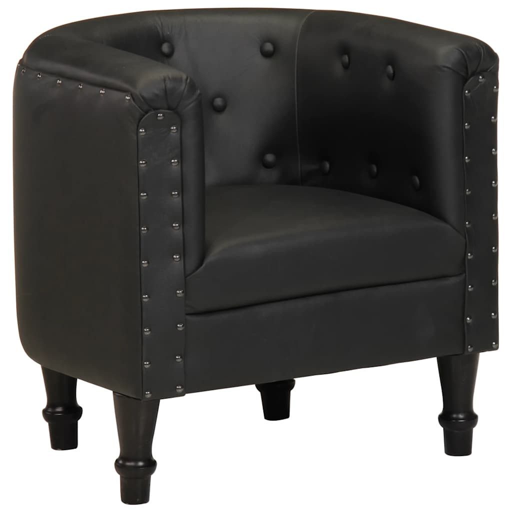 Sessel Sessel Schwarz Echtleder