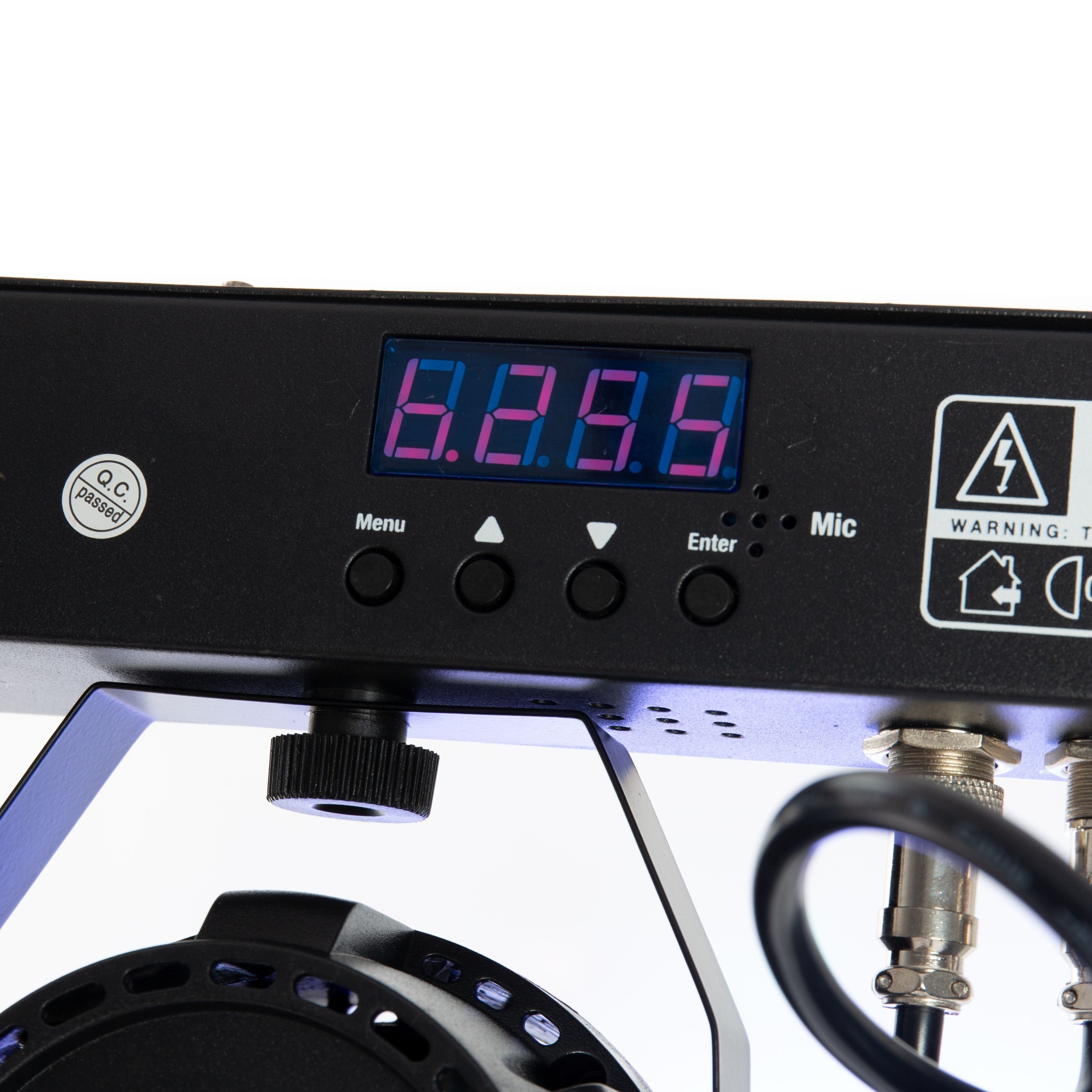 PURElight LED spotlights, FX Party Bar, LED PARs, LED Derbies, DMX control