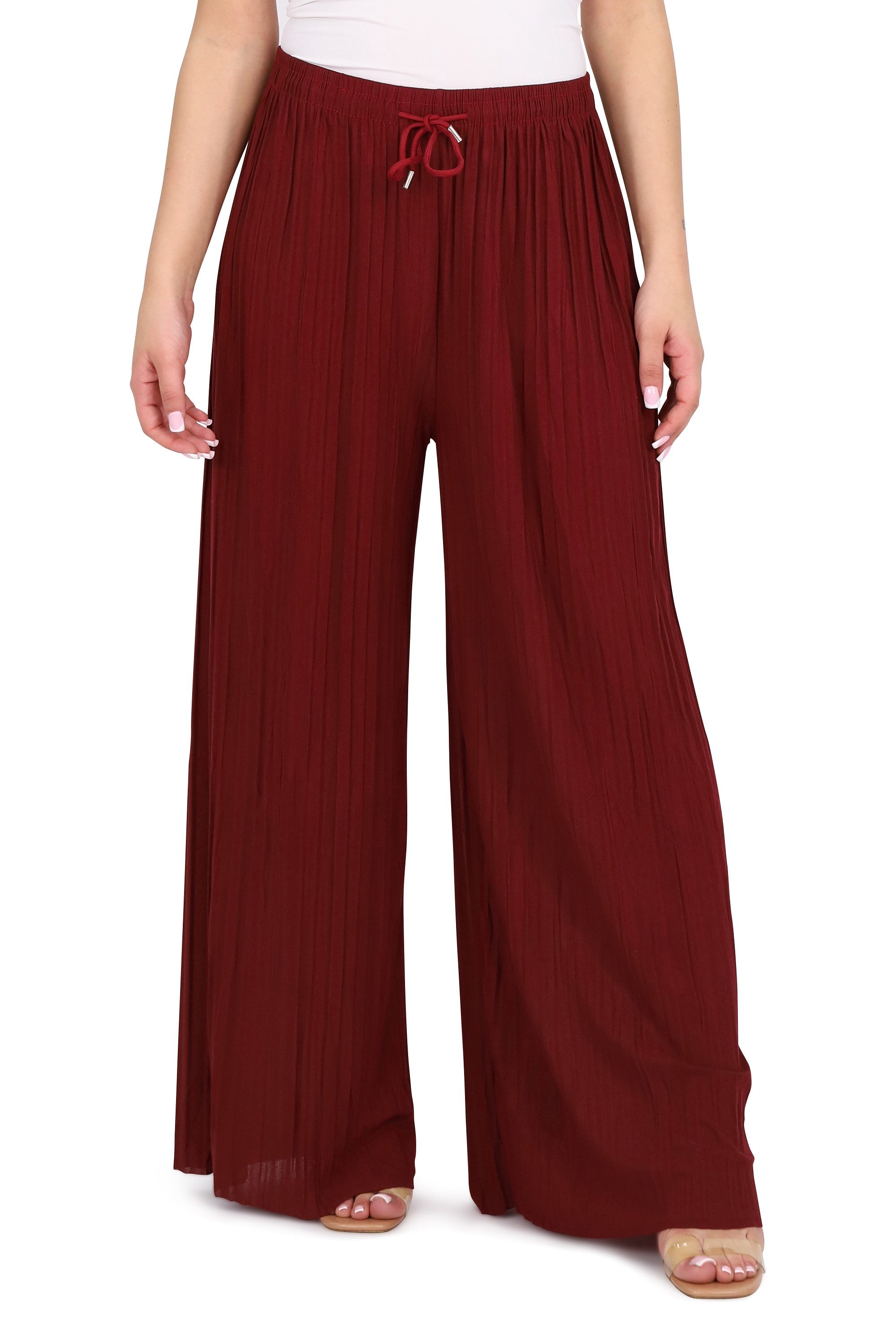 malito more than fashion Palazzohose 883 Plissee Schlupfhose mit elastische günstig online kaufen